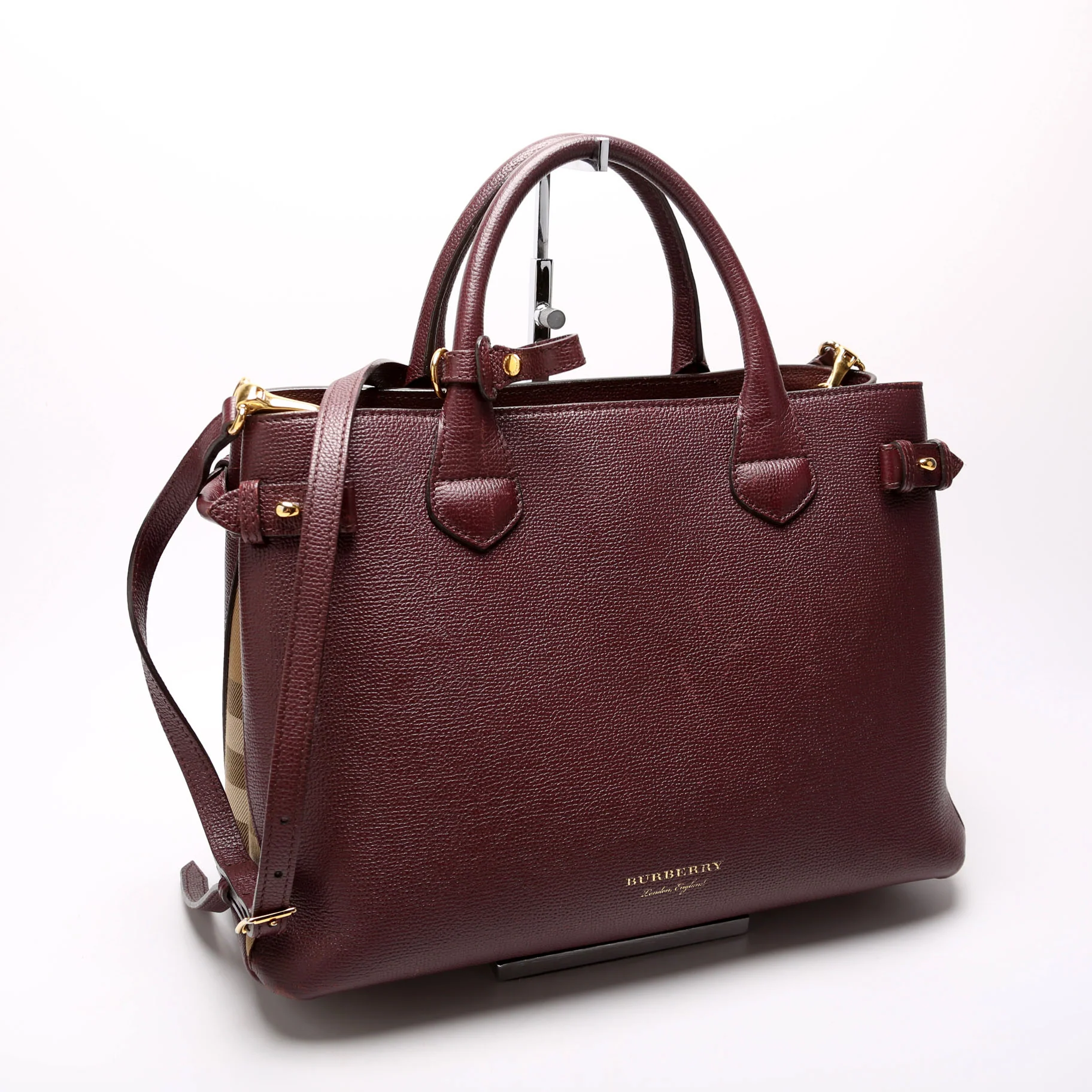 3962178 Banner Tote Medium Burgundy - Image 2