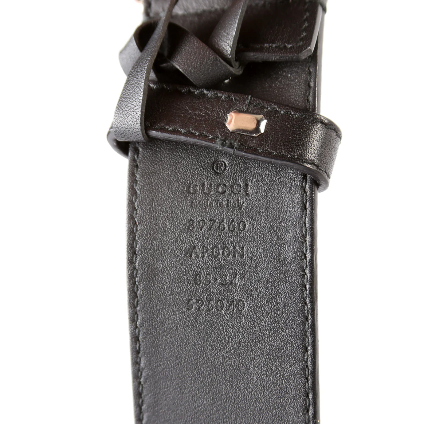397660 GG Marmont Belt Size 85/35 Black - Image 5
