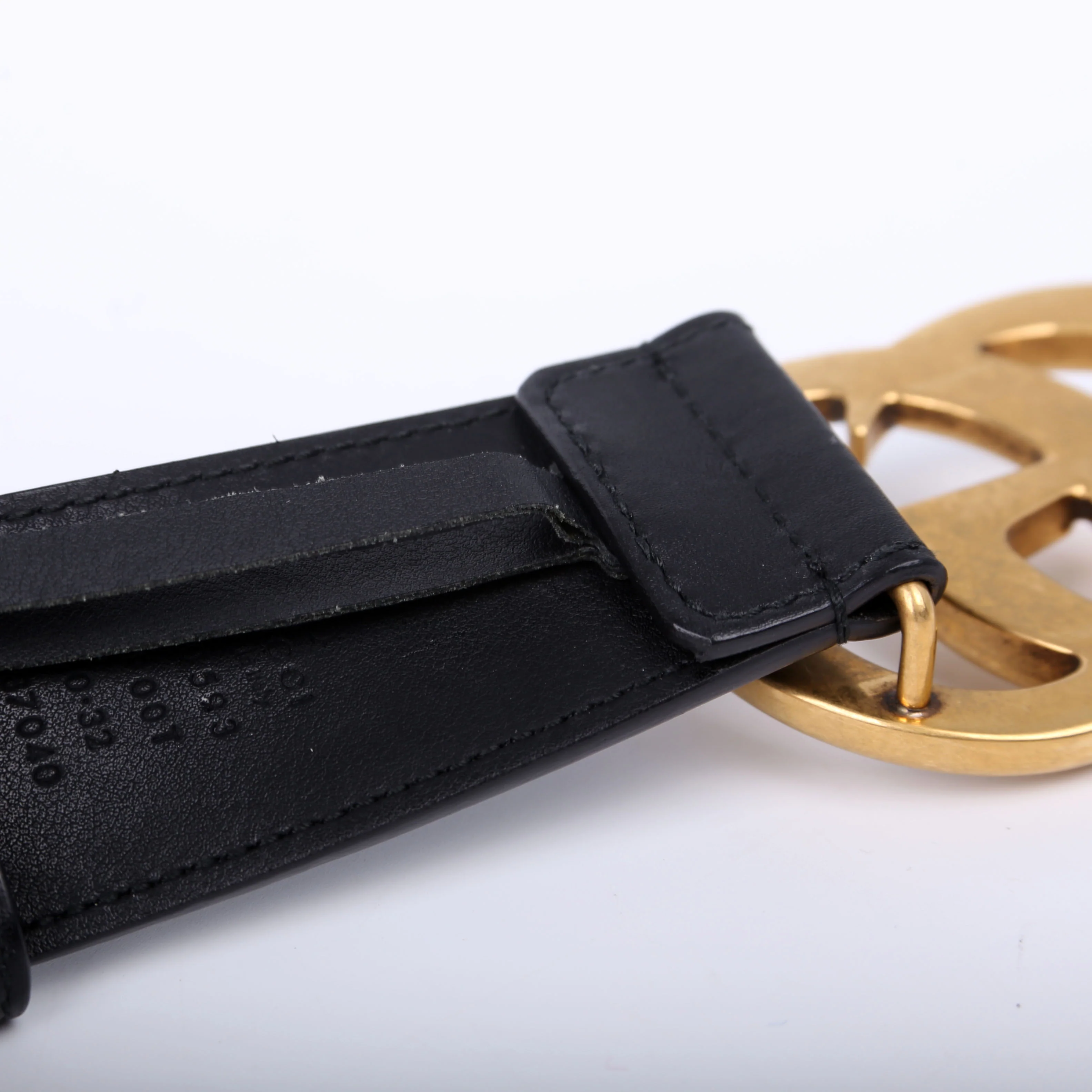 4000593 Marmont GG Leather Belt Size 80/32 Black - Image 11