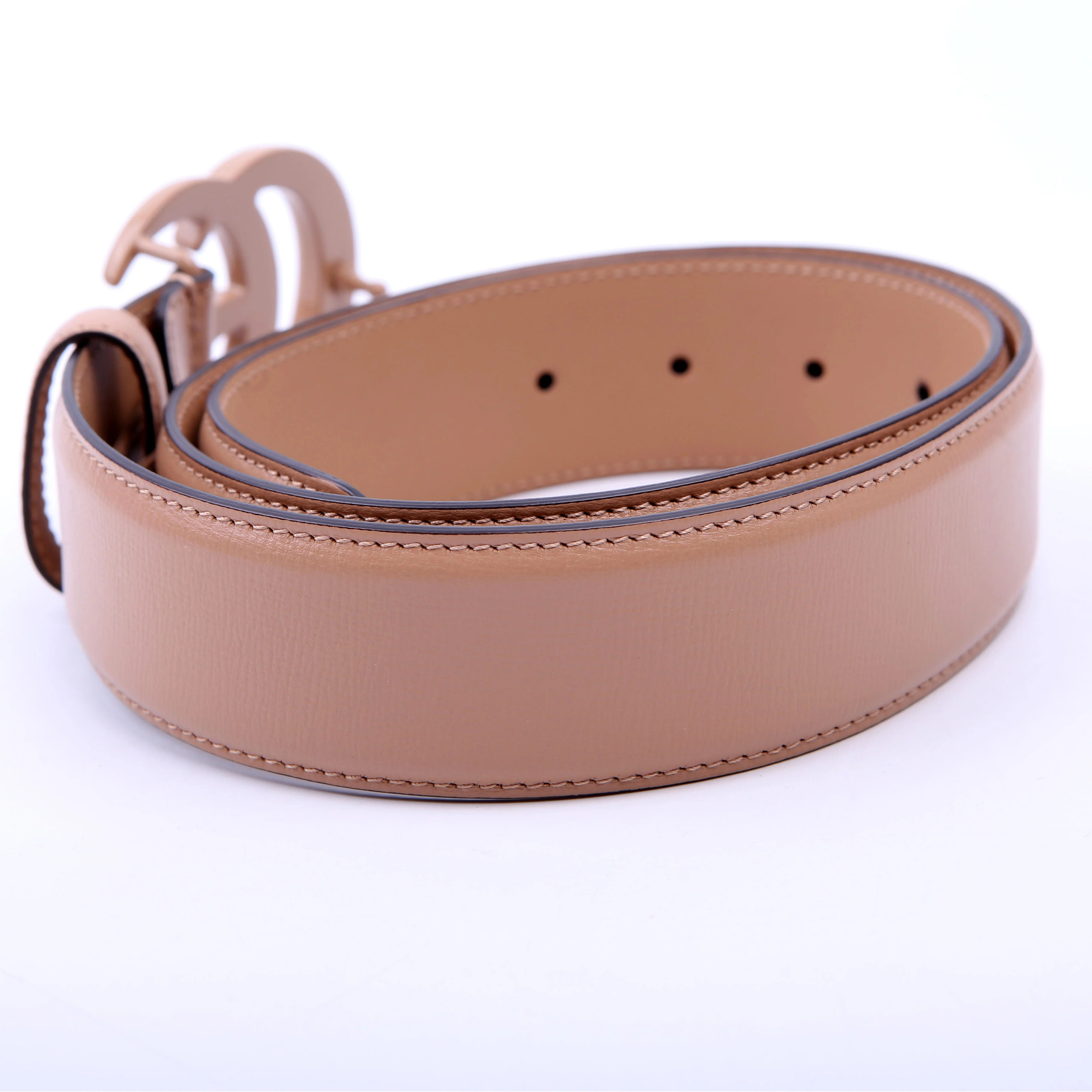 4000593 Monochrome Marmont GG Belt Size 80/32 Nude - Image 2