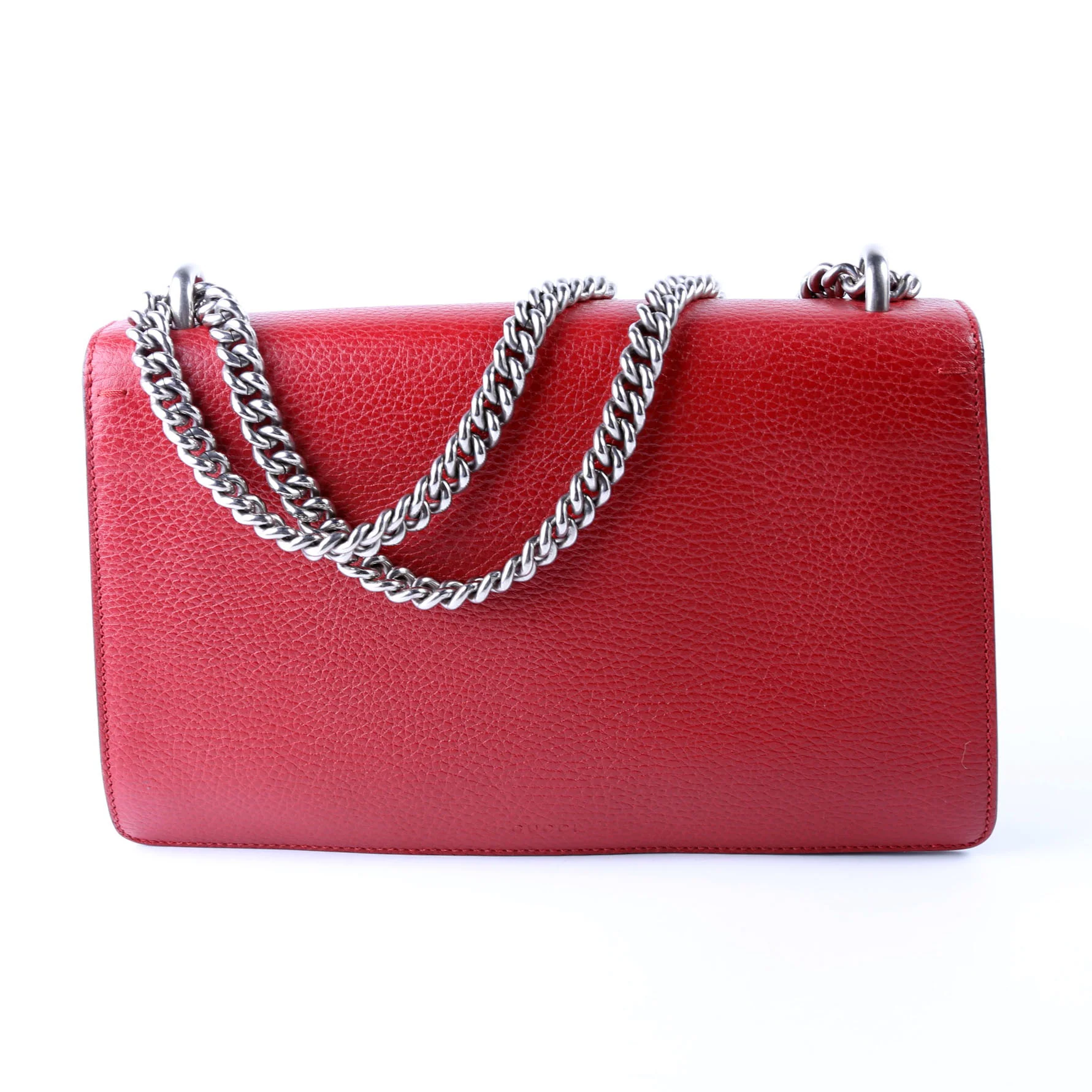400249 Dionysus Leather Shoulder Small Red - Image 2