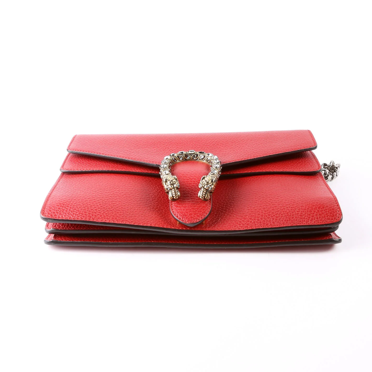 400249 Dionysus Leather Shoulder Small Red - Image 5