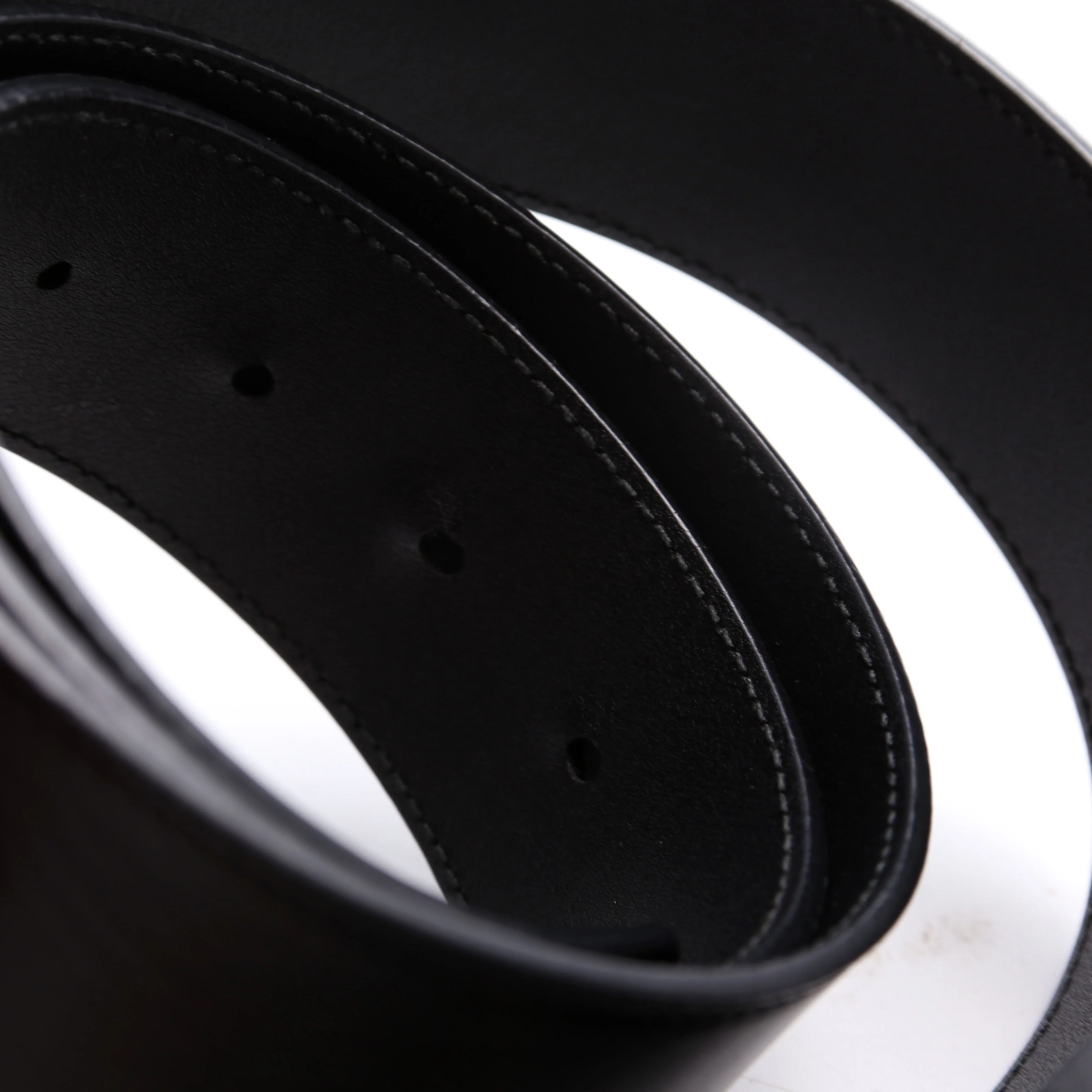 400593 GG Marmont Leather Belt Size 95/38 Black - Image 6