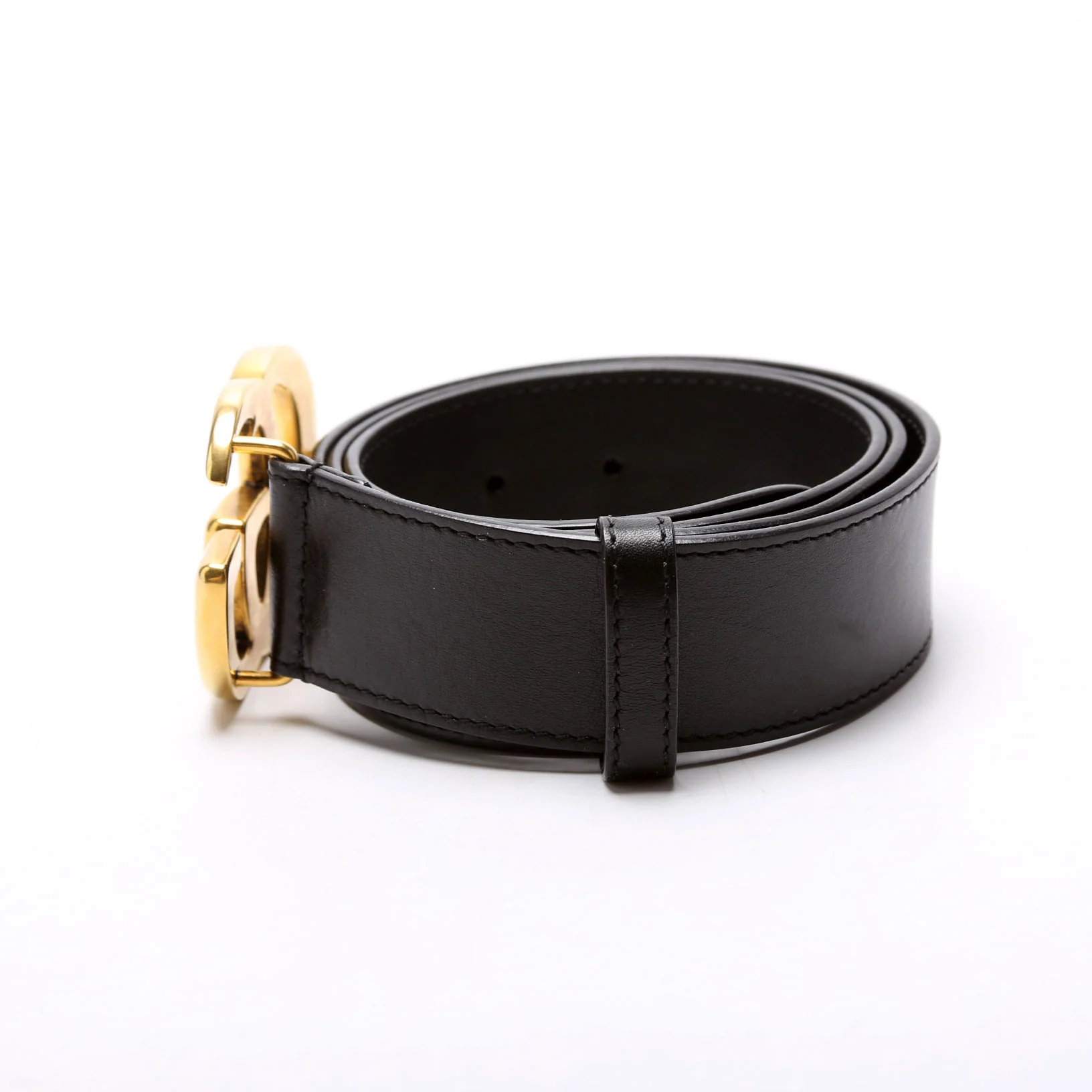 400593 Marmont GG Leather Belt Size 100/40 Black - Image 2