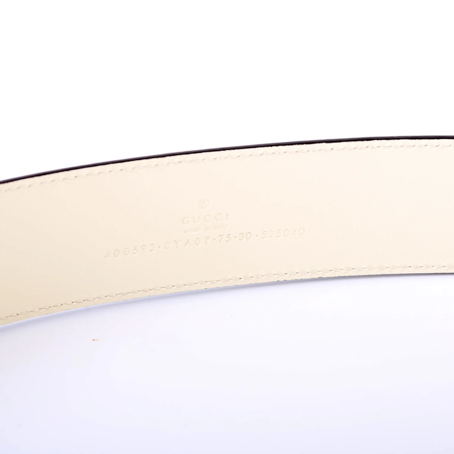 400593 Marmont GG Leather Belt Size 75/30 - Image 5