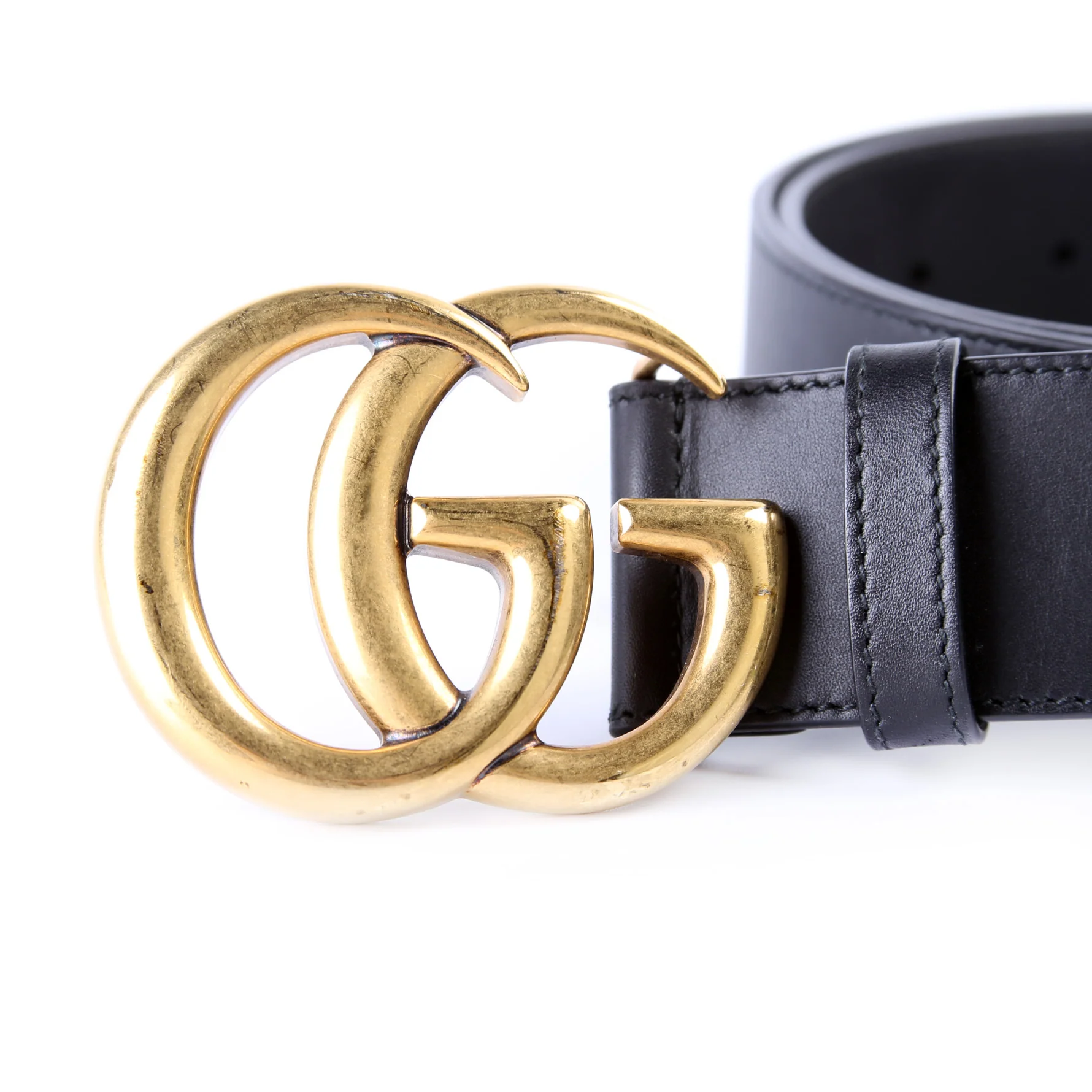 400593 Marmont GG Leather Belt Size 80/32 - Image 4