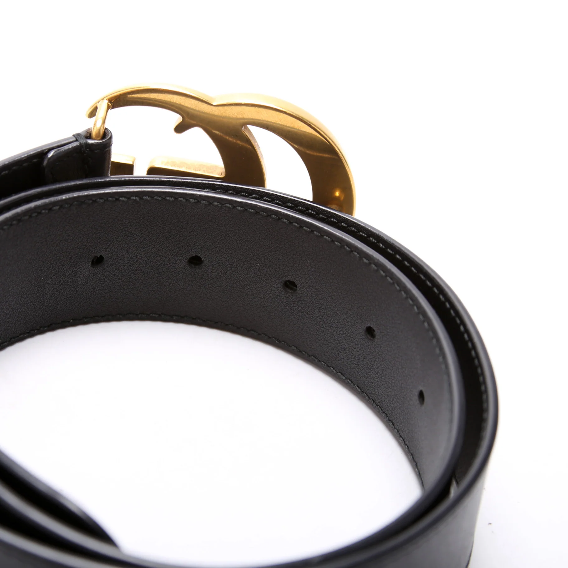 400593 Marmont GG Leather Belt Size 80/32 - Image 3