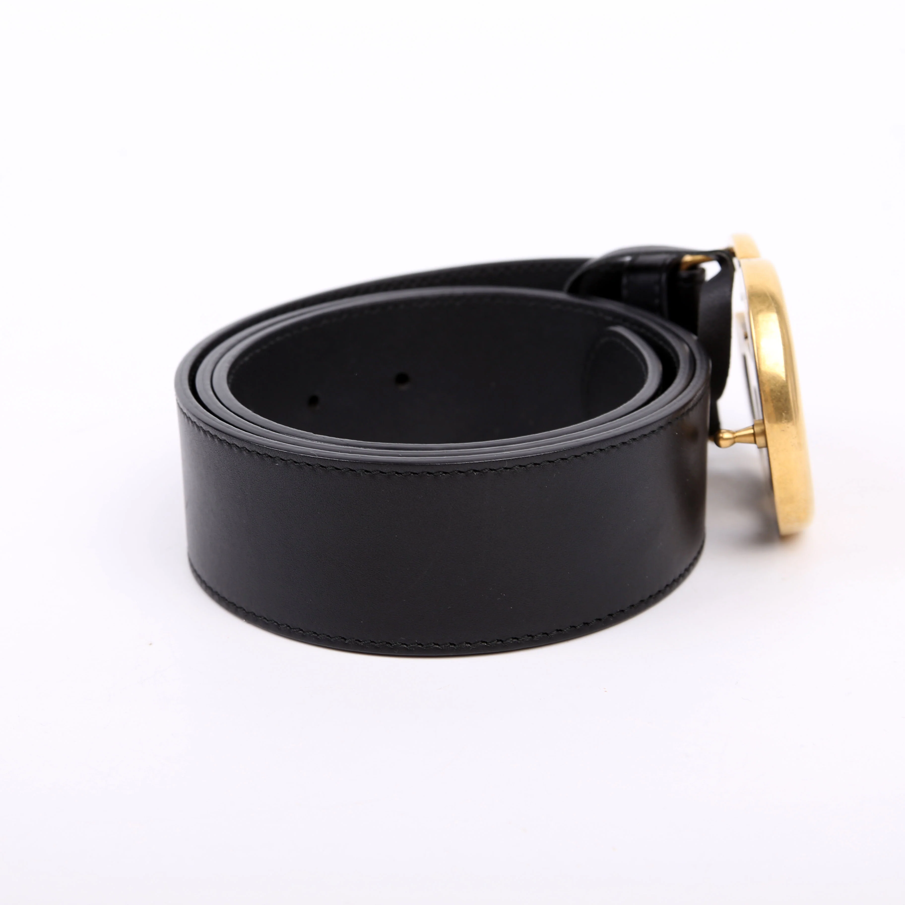 400593 Marmont GG Leather Belt Size 85/34 Black - Image 4