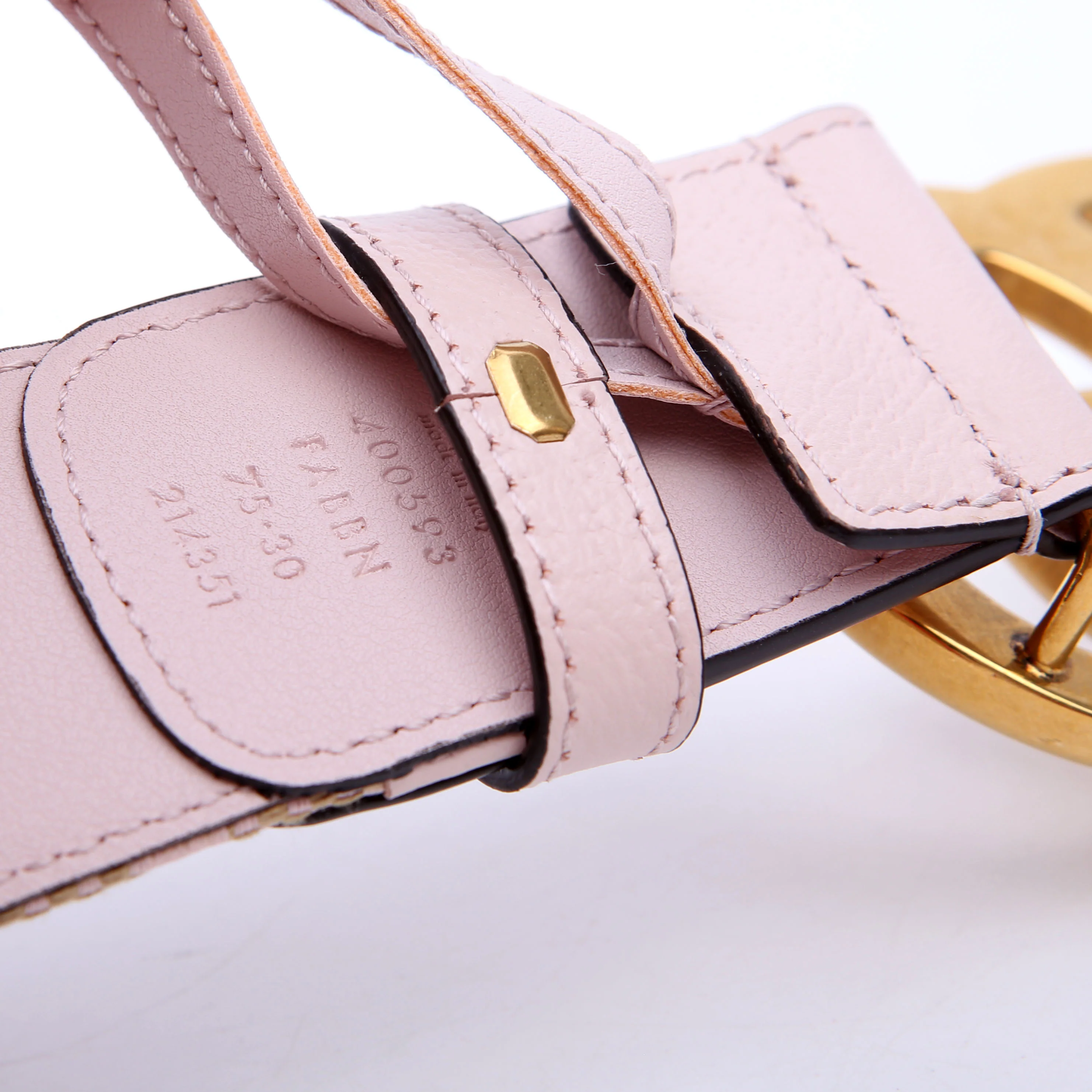 400593 Marmont Jumbo GG Belt Size 75/30 Pink - Image 3