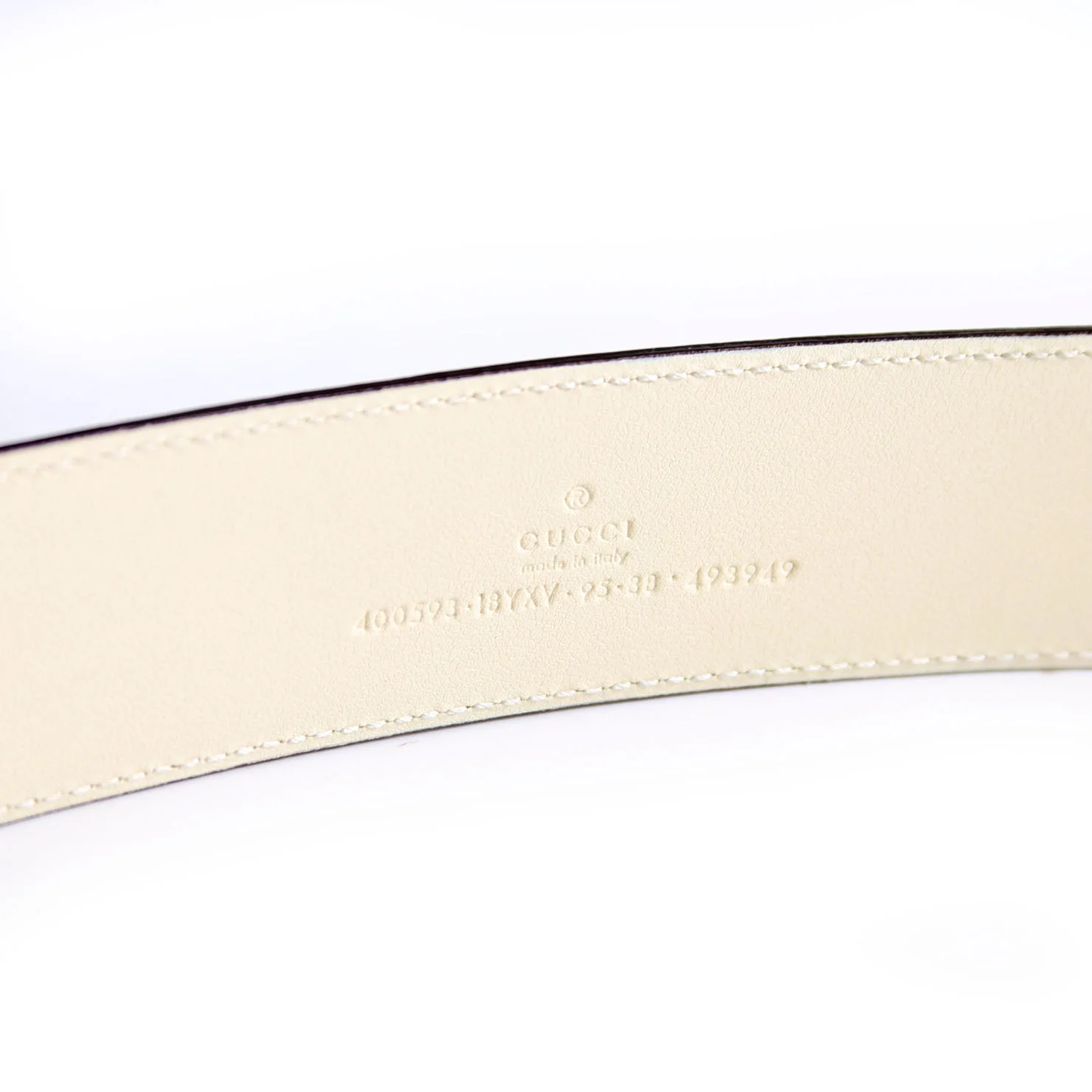 400593 Monochrome Marmont GG Belt Size 100/40 Ivory - Image 6