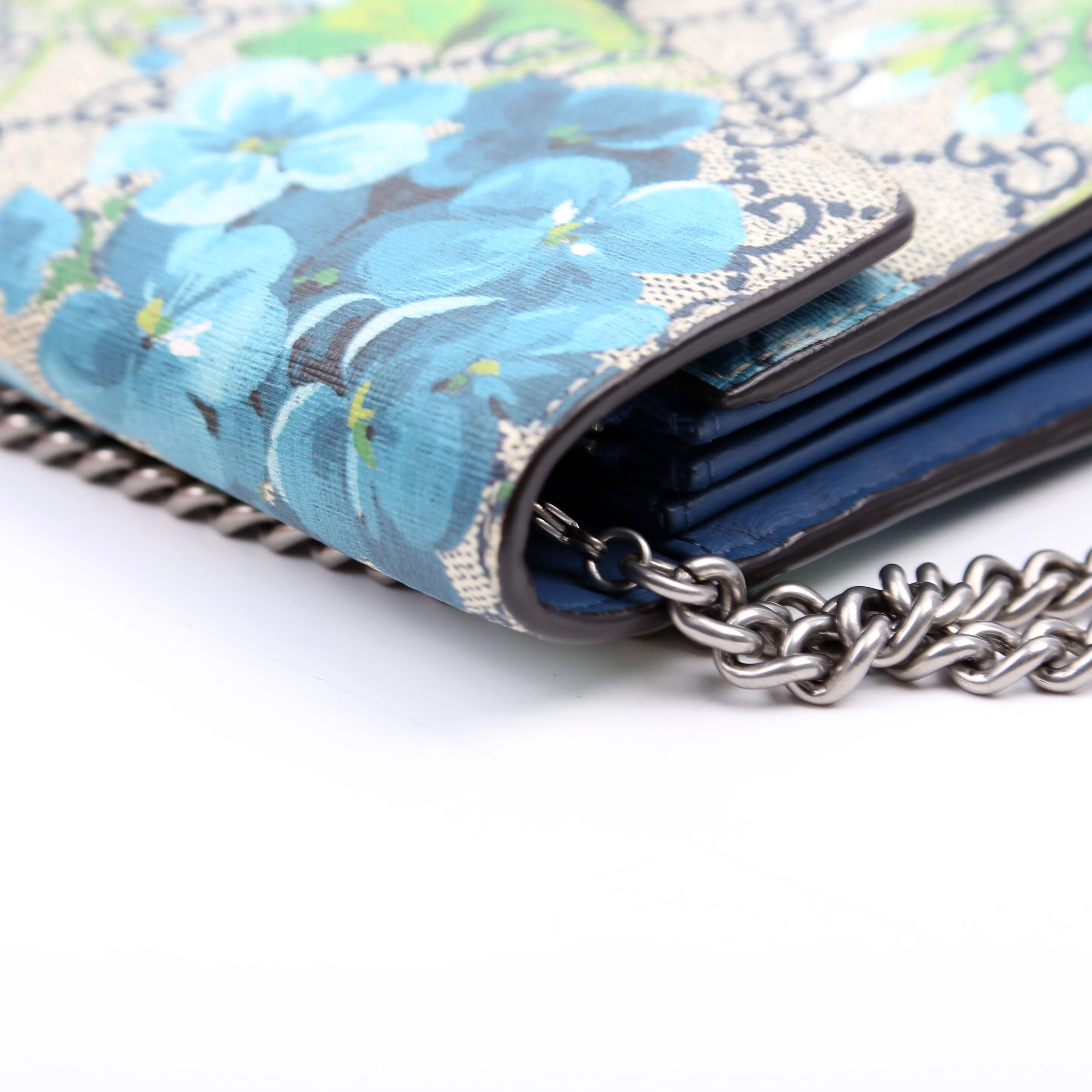 401231 Dionysus GG Blooms Mini Wallet Blue - Image 9