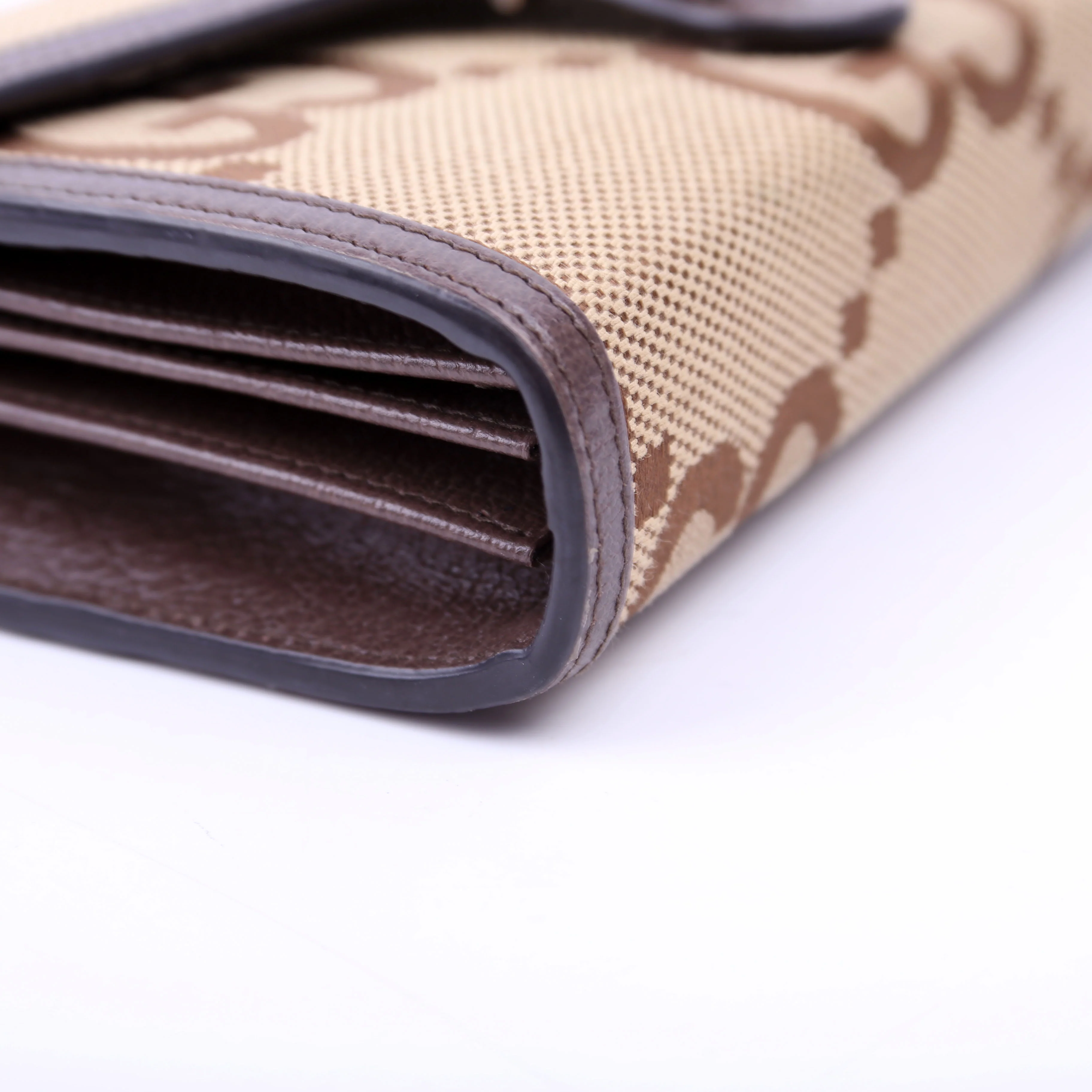 401231 Dionysus Jumbo GG Canvas Mini Wallet Brown - Image 6