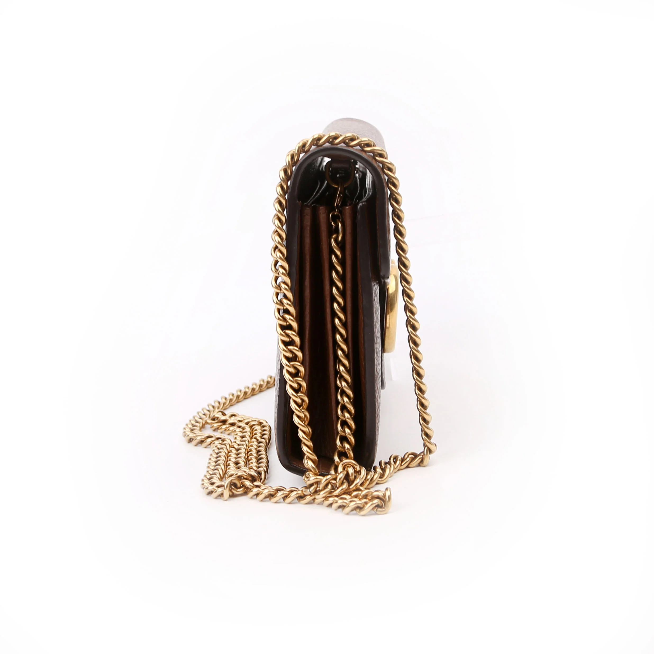 401232 Marmont Chain Wallet Brown - Image 3