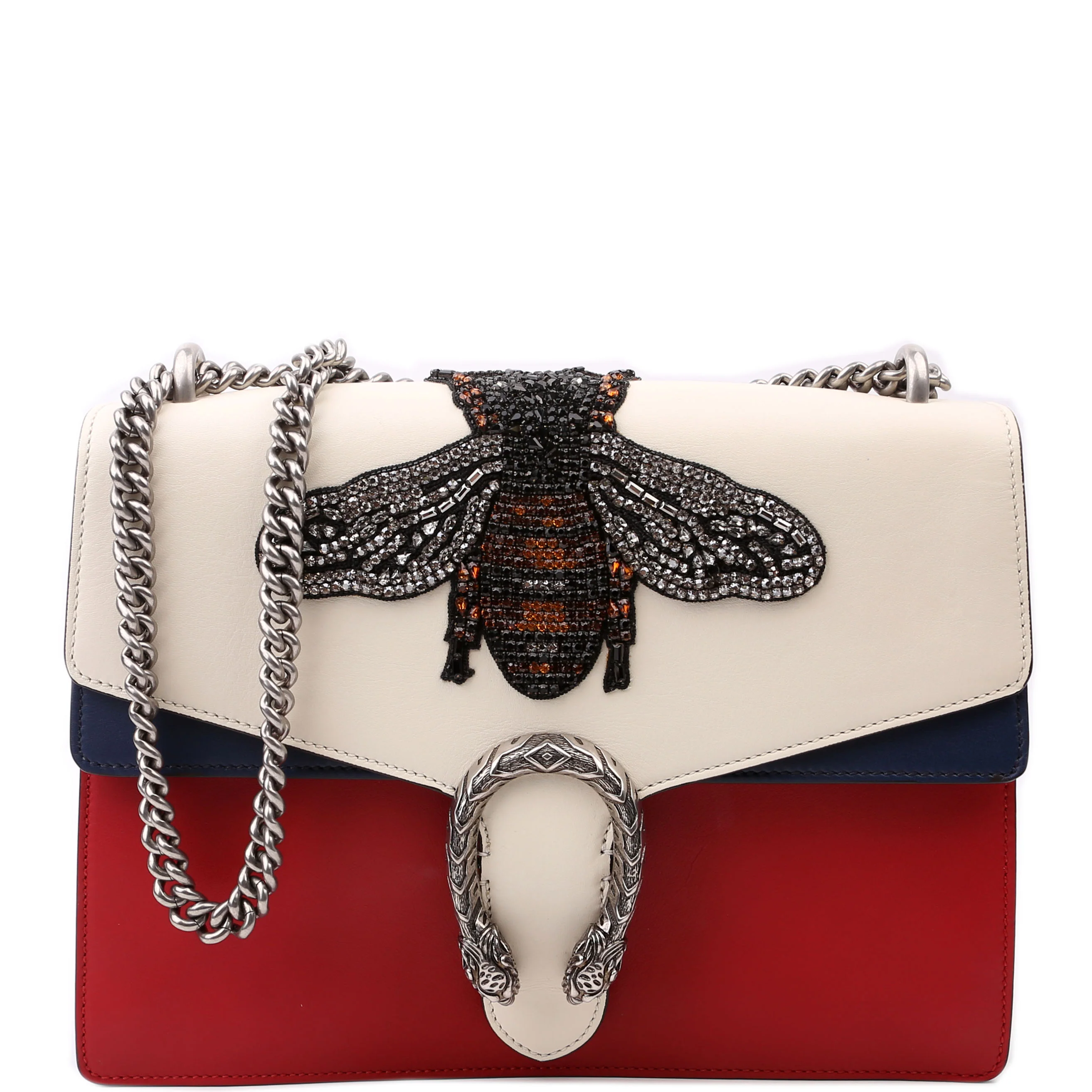 403347 Dionysus Bee Embellished Shoulder Bag Medium
