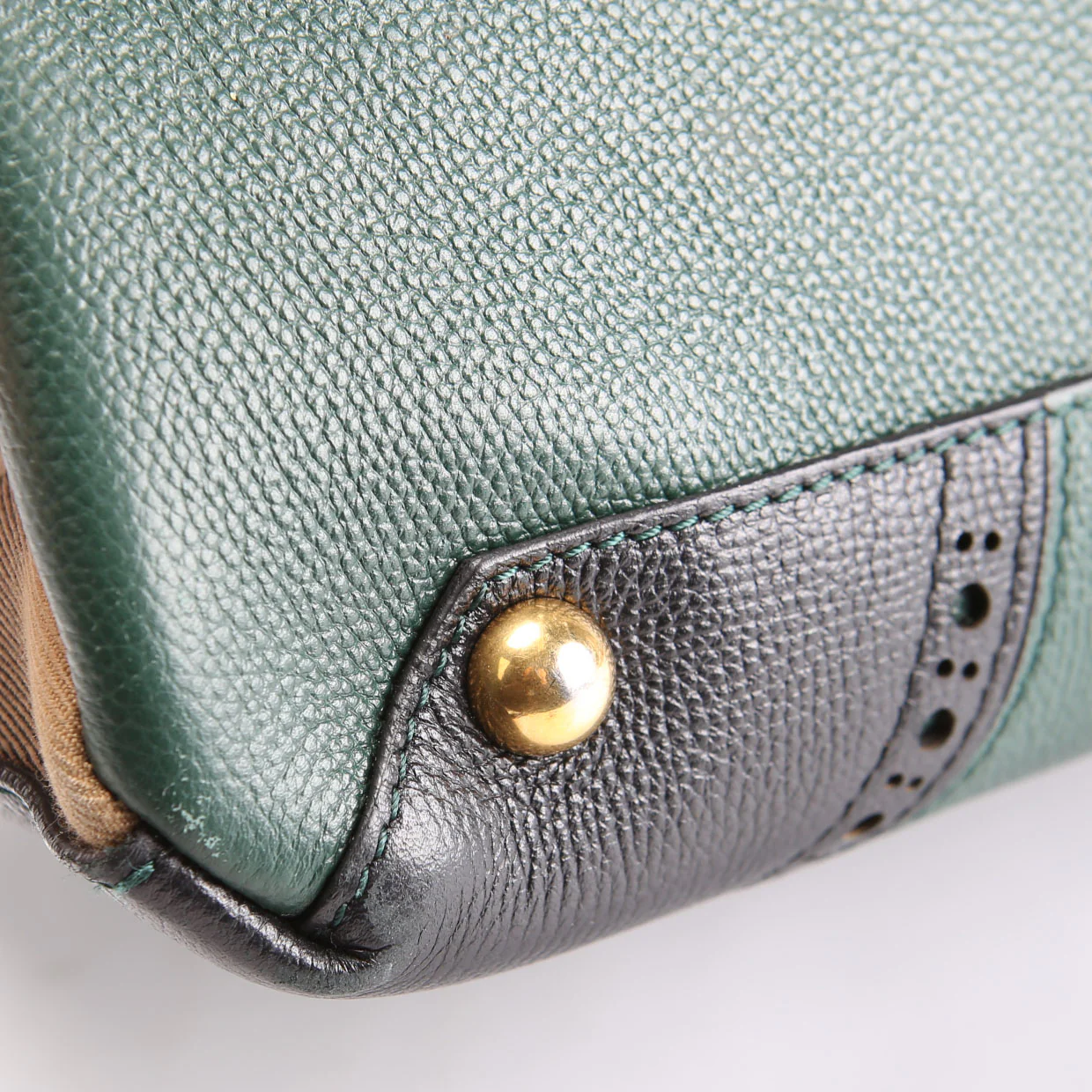 4067302 Banner Tote Medium Green Brogue - Image 7