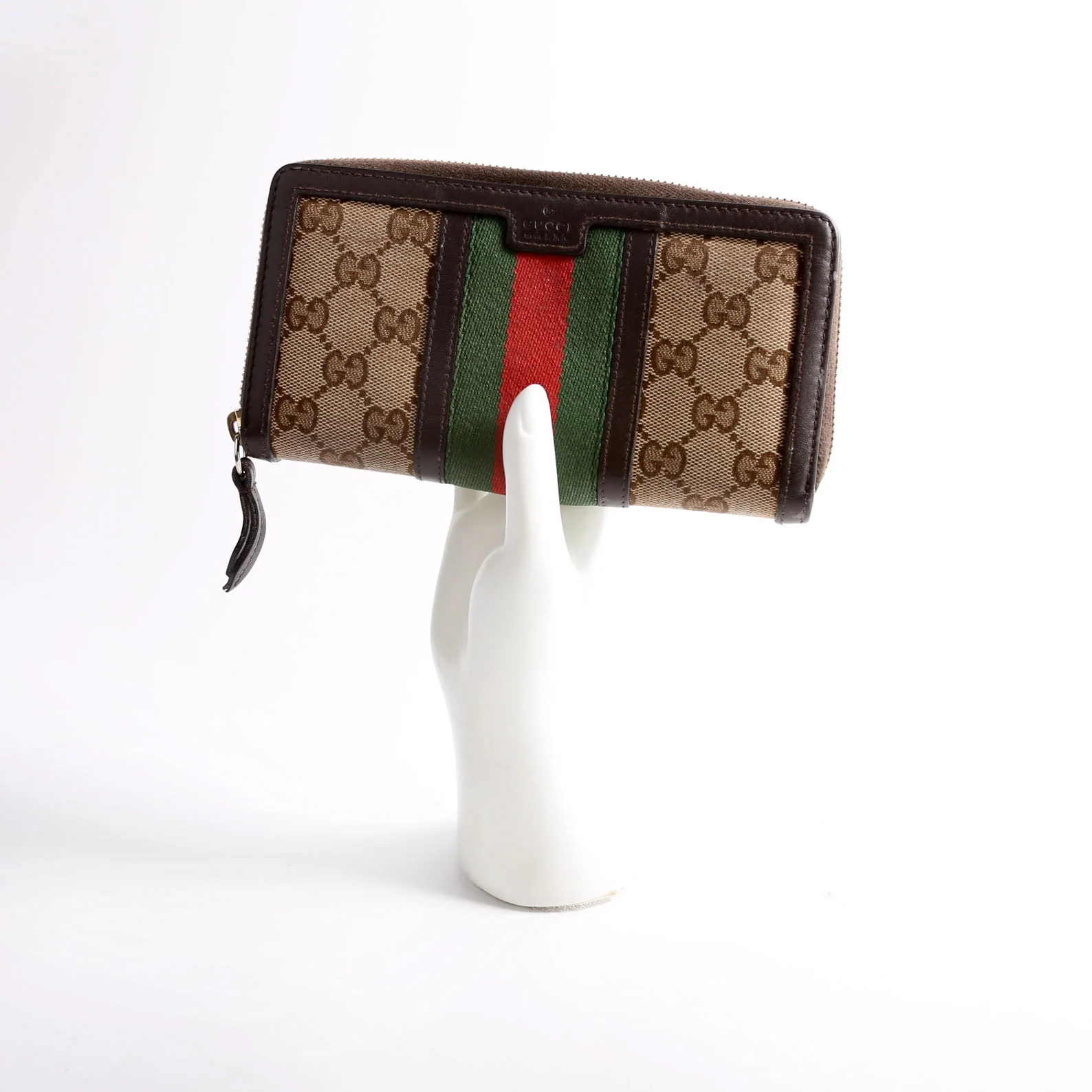406754 GG Canvas Continental Wallet Brown - Image 13