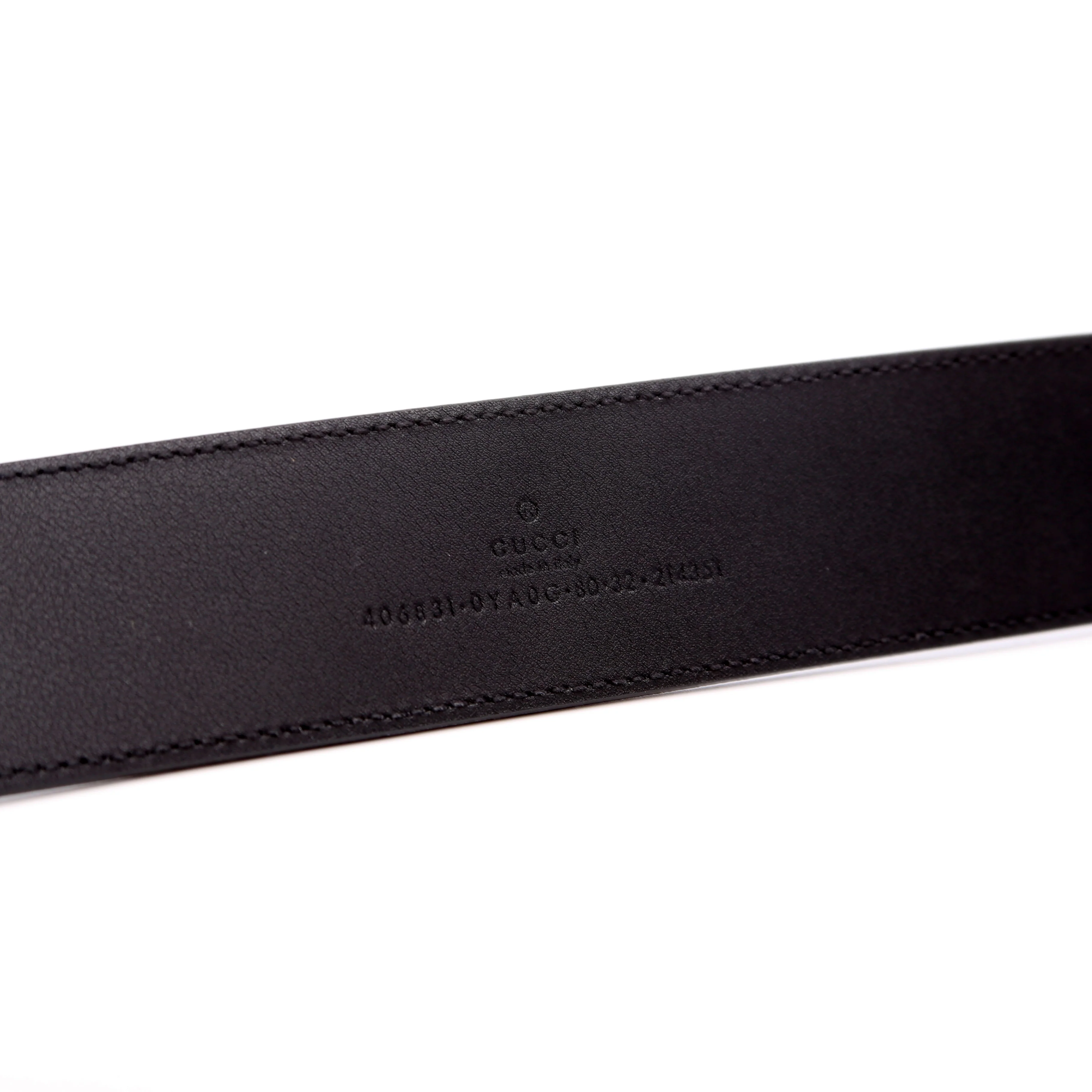 406831 GG Marmont Belt Size 80/32 Black - Image 5