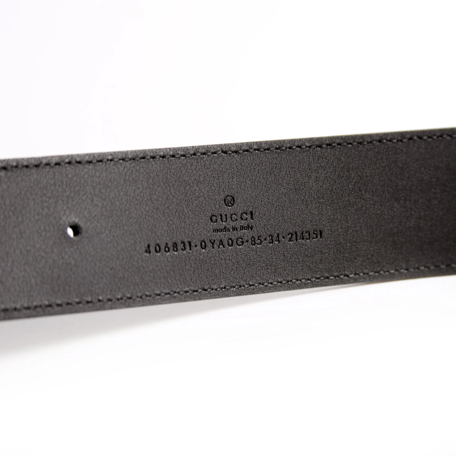 406831 GG Marmont Belt Size 85/34 Black - Image 5