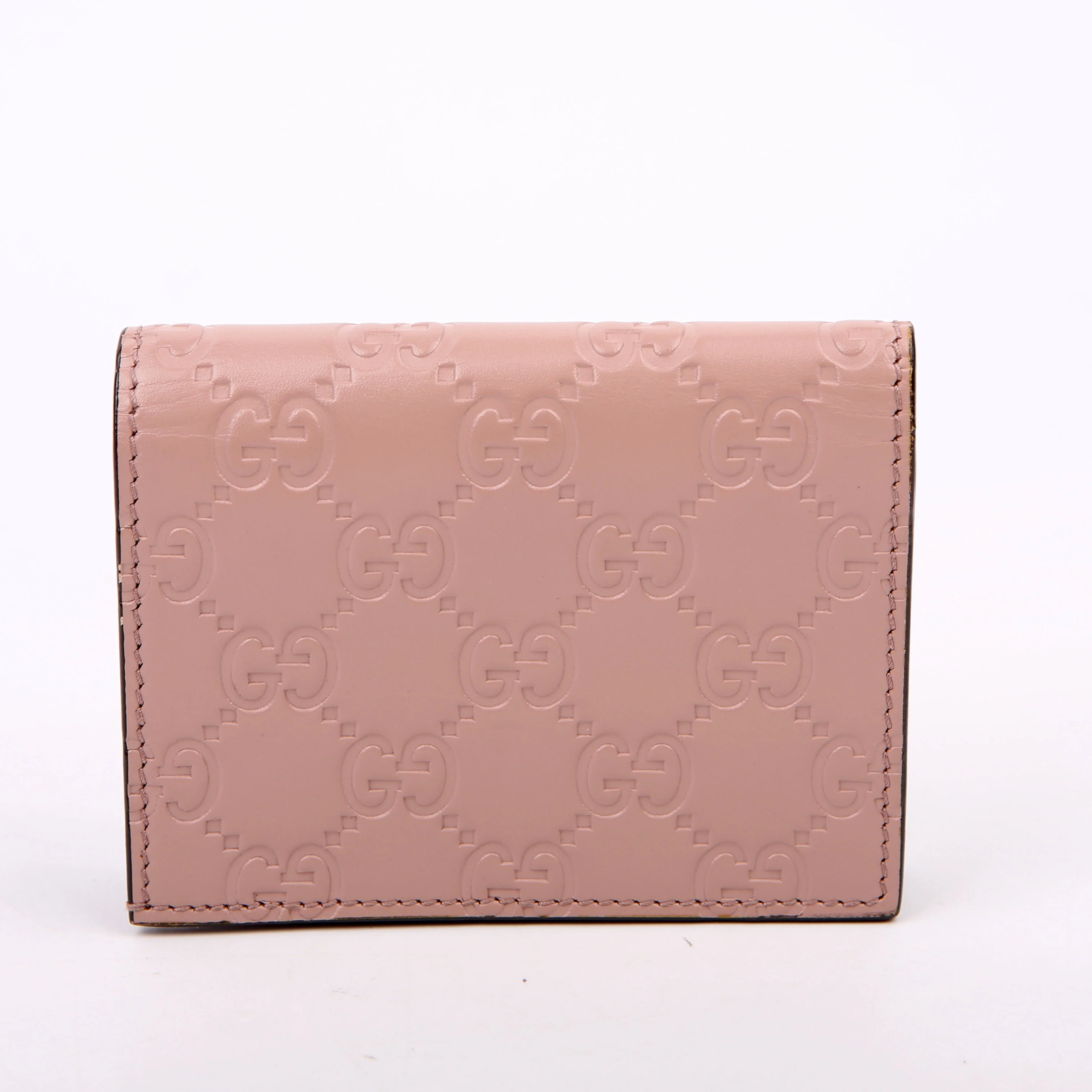 406924 Guccisima Card Holder Pink - Image 3