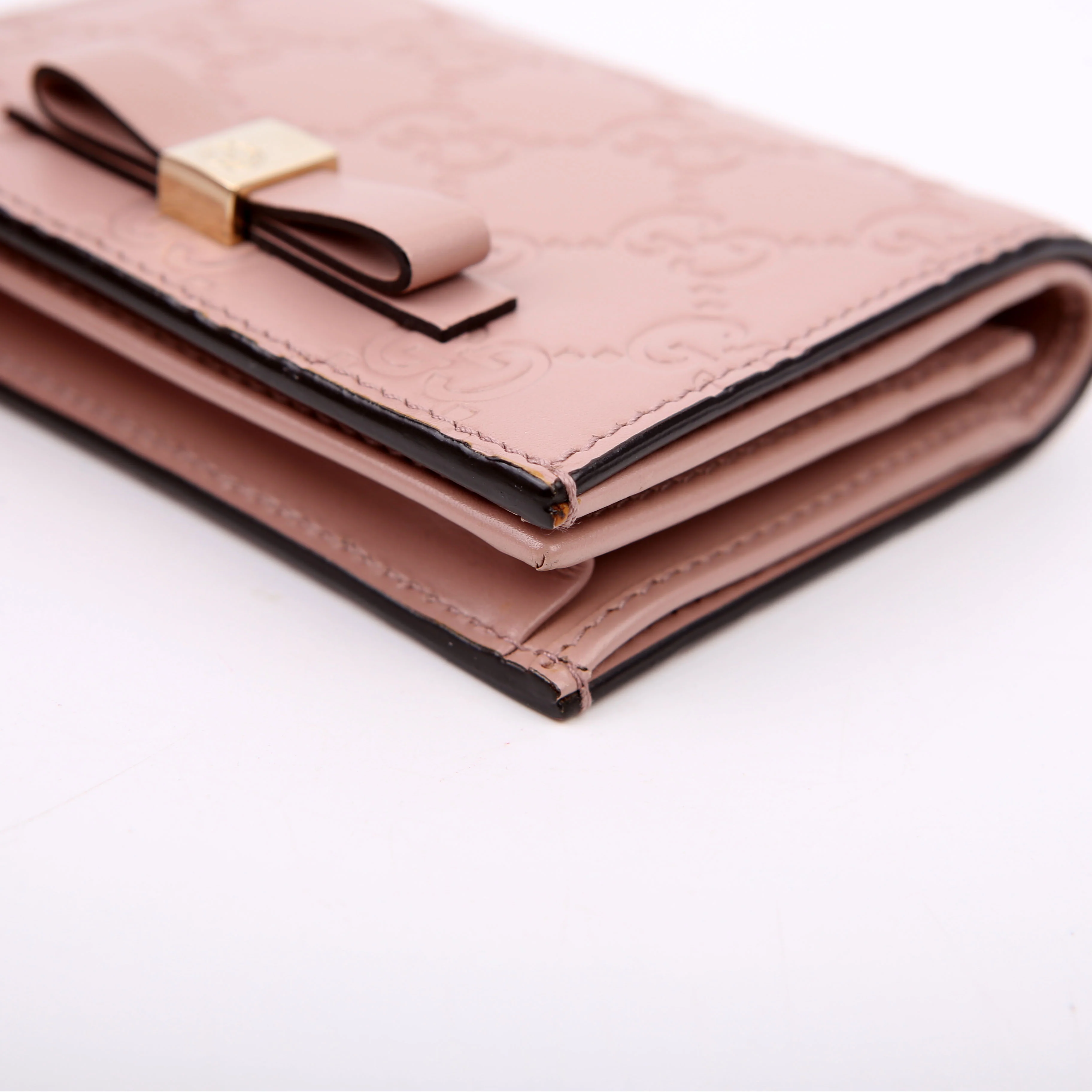 406924 Guccisima Card Holder Pink - Image 6