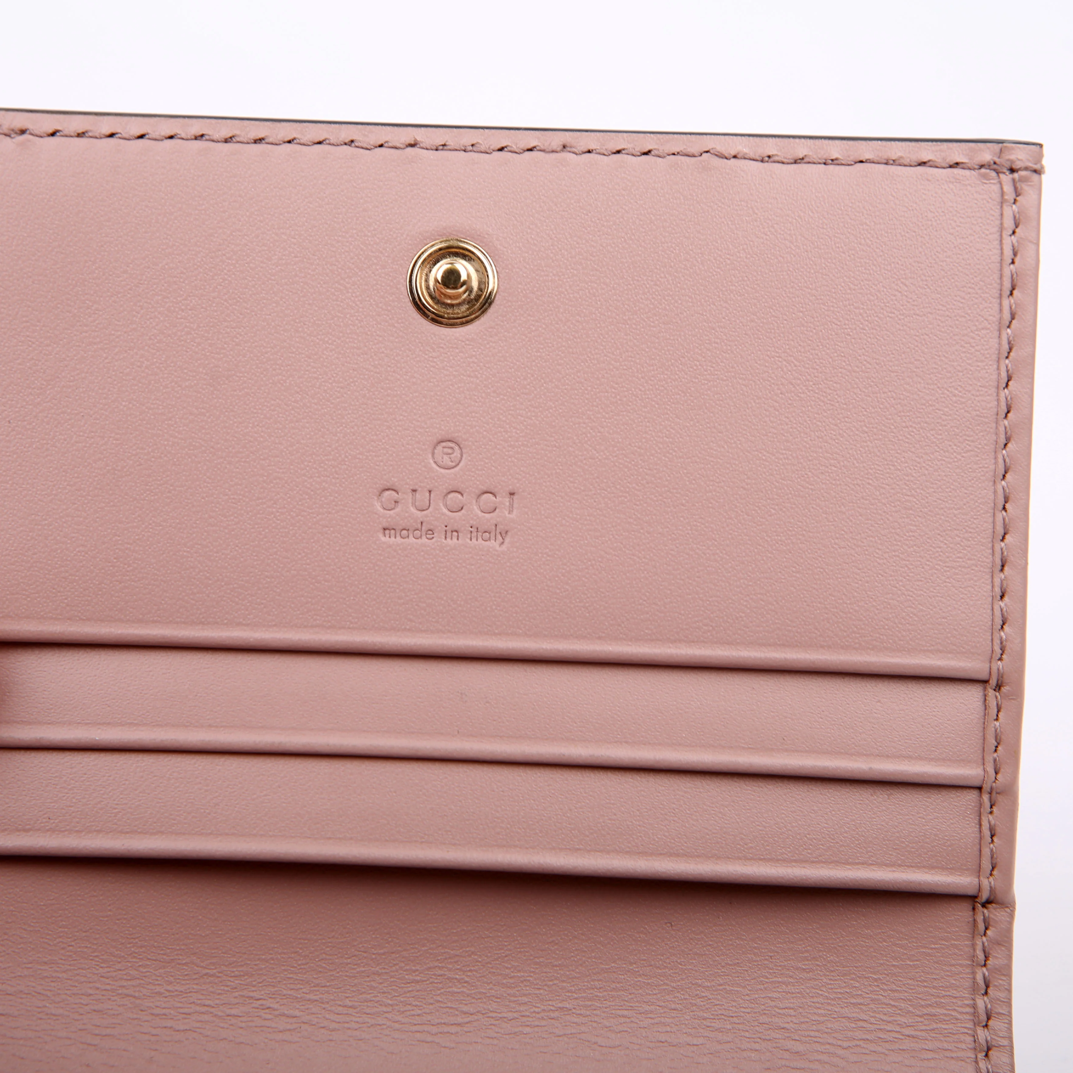 406924 Guccisima Card Holder Pink - Image 8