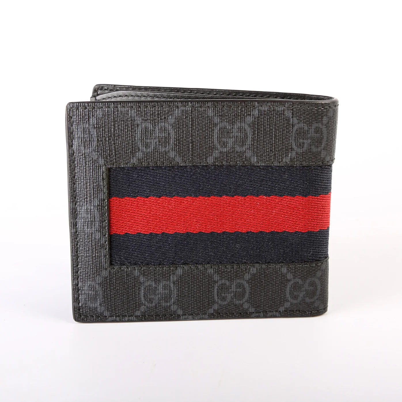 408827 GG Supreme Web Wallet Black - Image 2