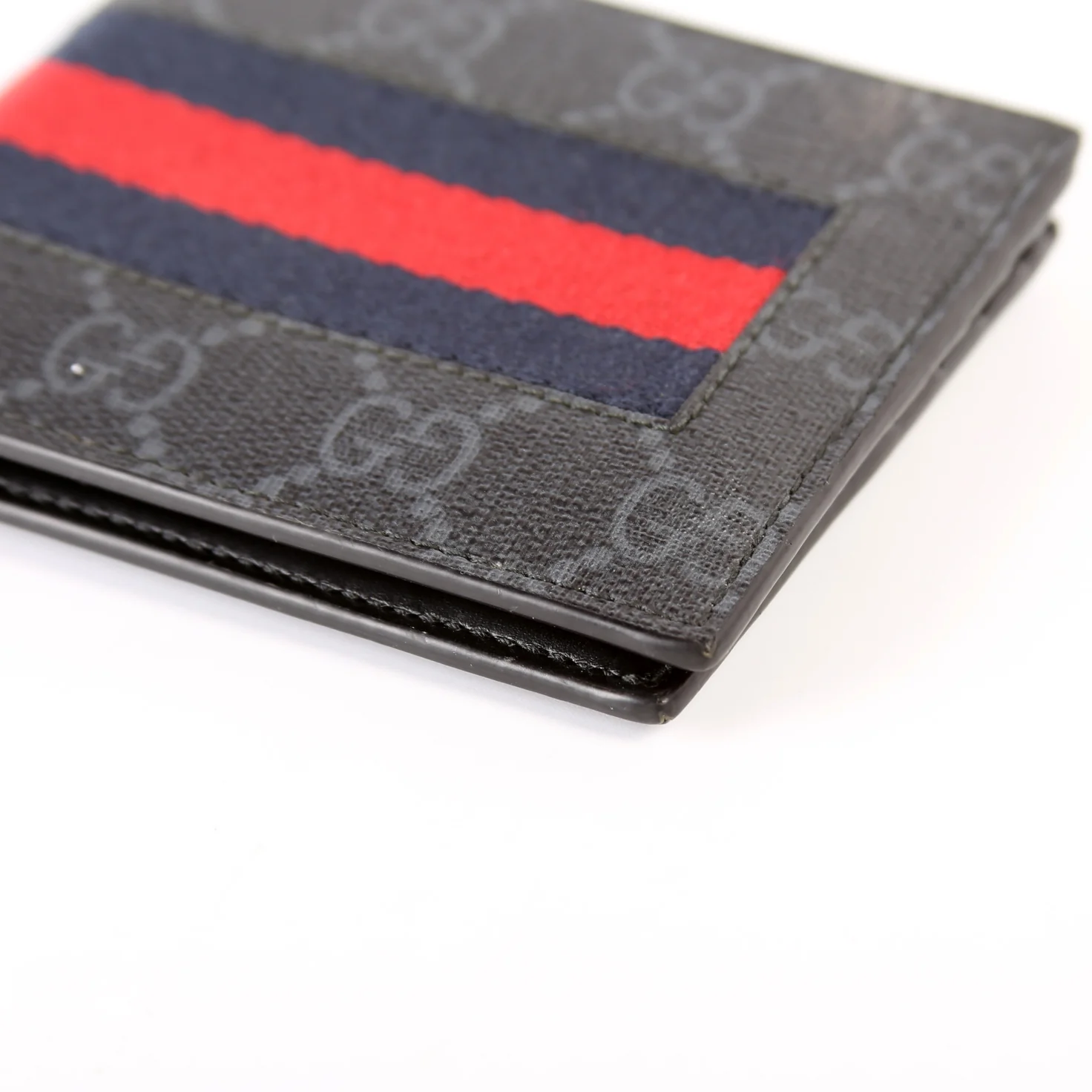 408827 GG Supreme Web Wallet Black - Image 5