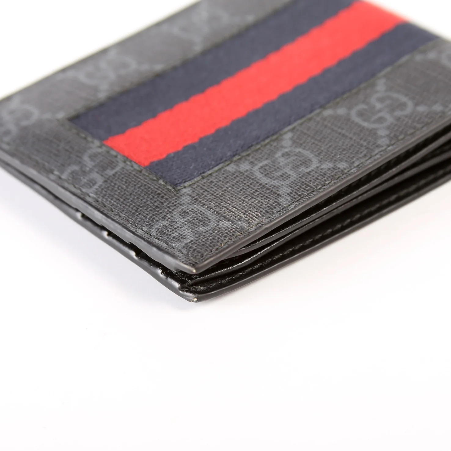 408827 GG Supreme Web Wallet Black - Image 6