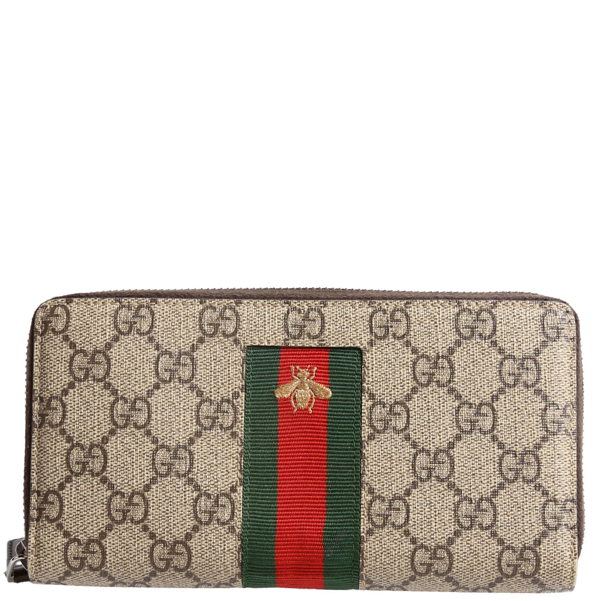 408831 Web GG Supreme Zip Around Wallet Bee