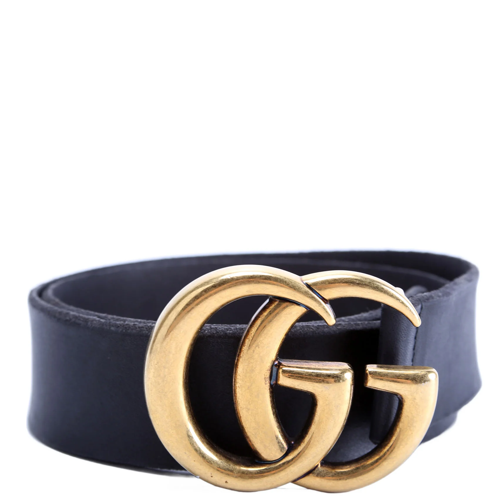409416 Marmont Leather Belt Size 70/28 Black