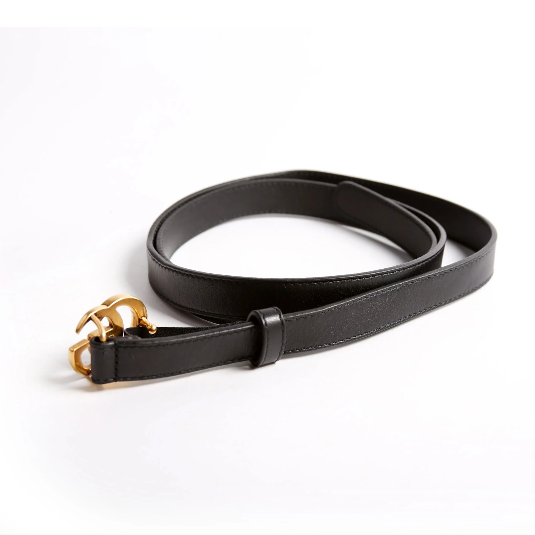 409417 GG Marmont Thin Belt Size 100/40 Black - Image 2