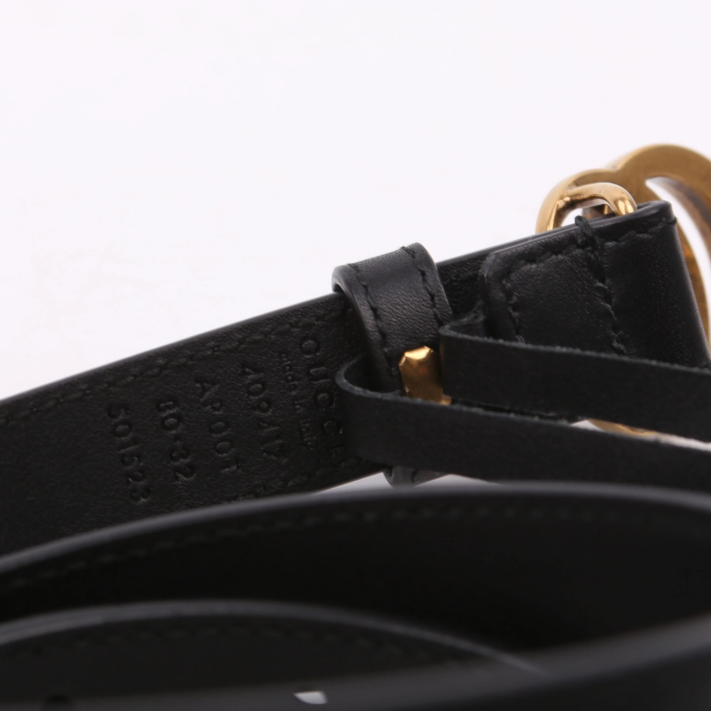 409417 GG Marmont Thin Belt Size 80/32 - Image 3
