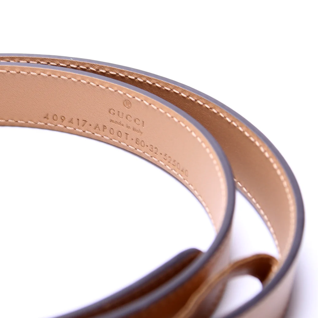 409417 GG Marmont Thin Belt Size 80/32 - Image 3
