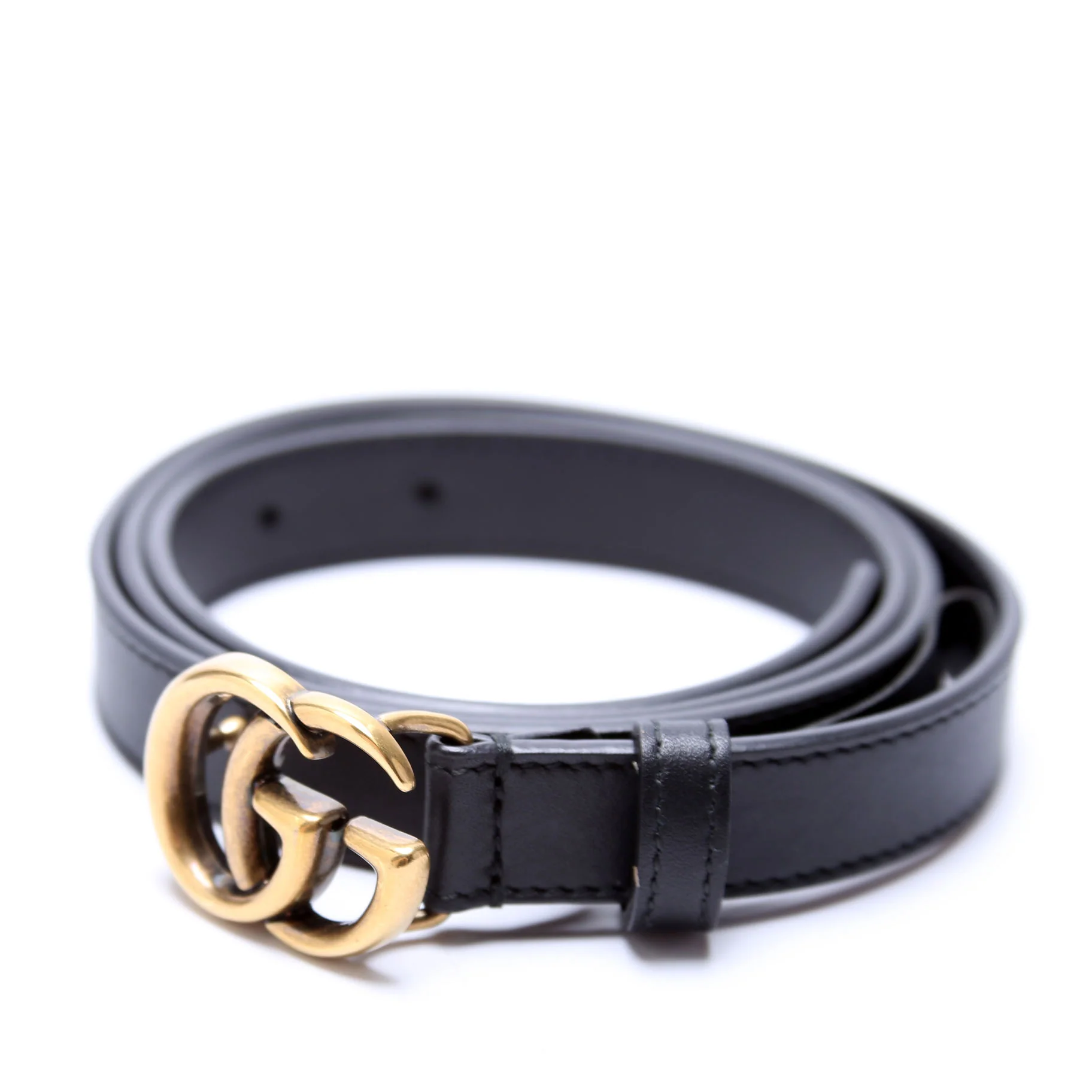 409417 GG Marmont Thin Belt Size 90/36 Black - Image 2
