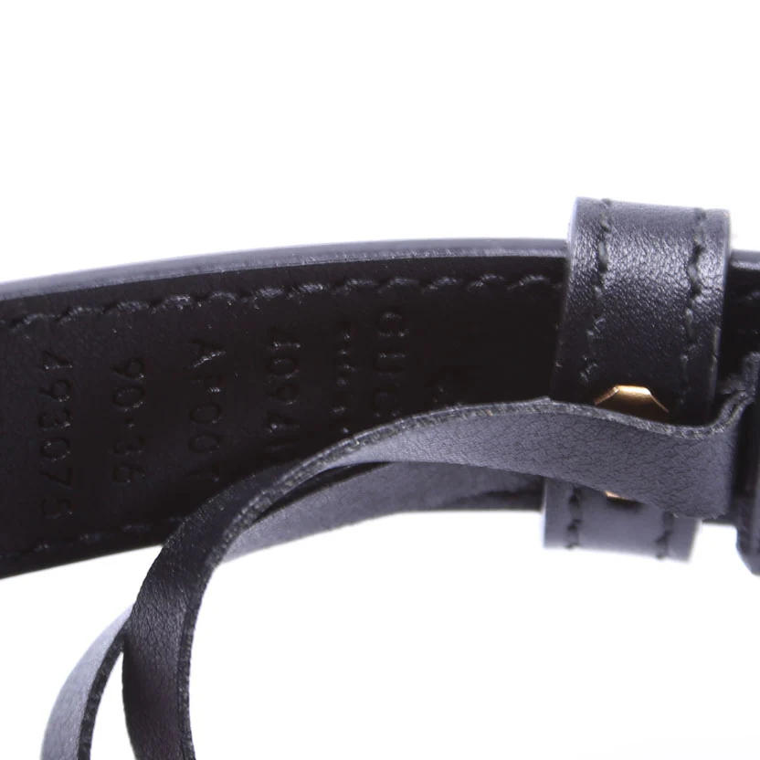 409417 GG Marmont Thin Belt Size 90/36 Black - Image 4