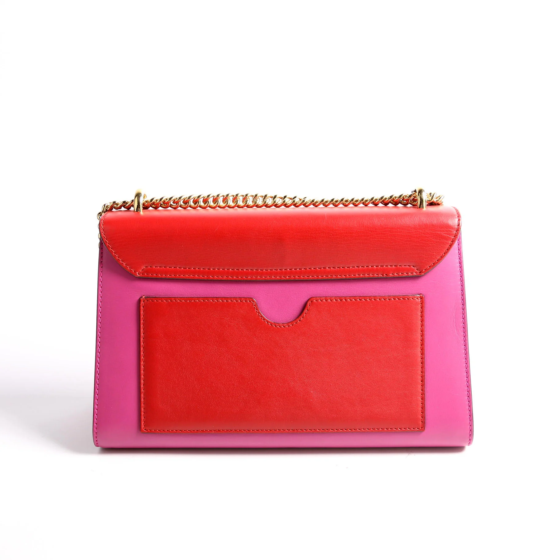 409486 Padlock Calfskin Shoulder Medium Pink/Red - Image 2