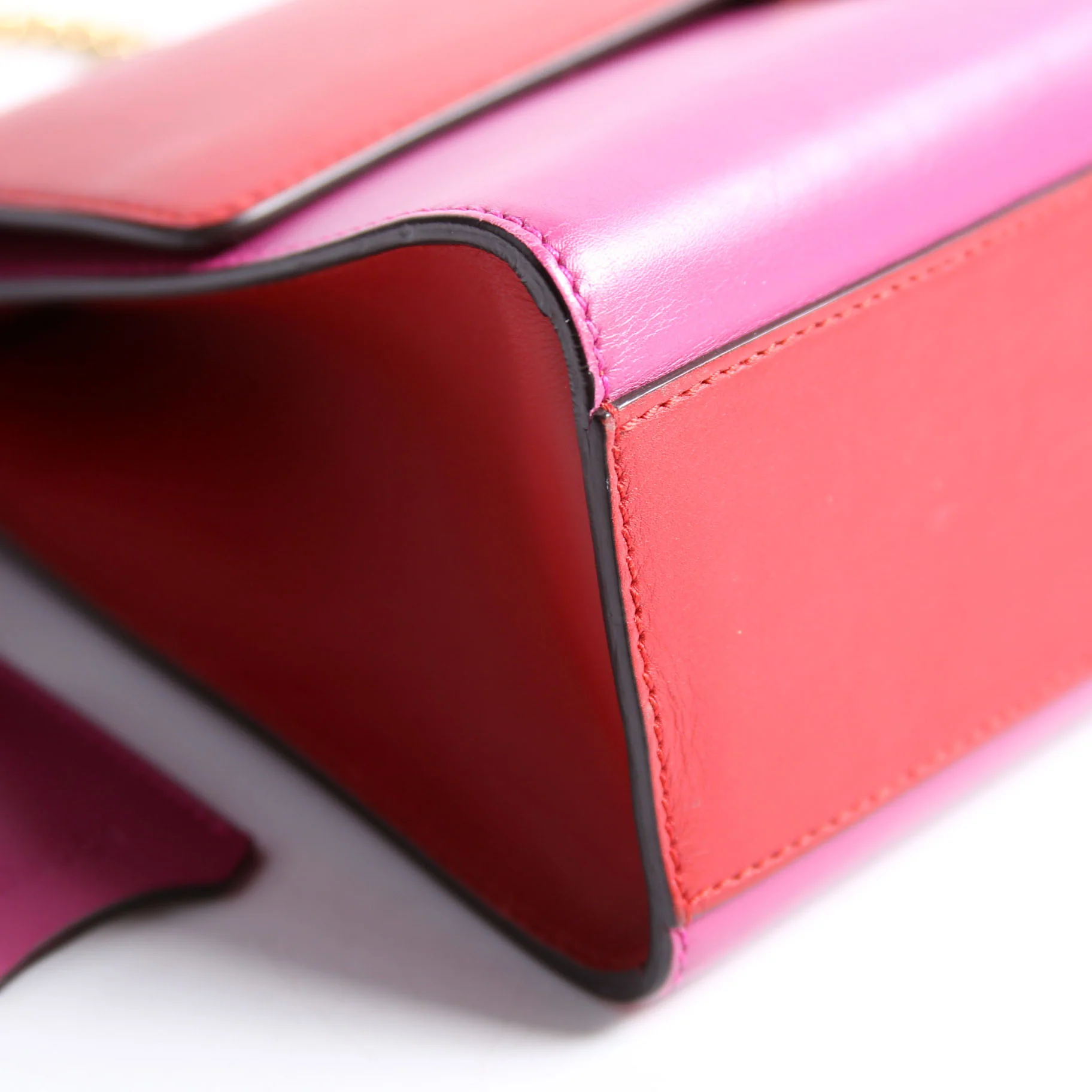 409486 Padlock Calfskin Shoulder Medium Pink/Red - Image 4