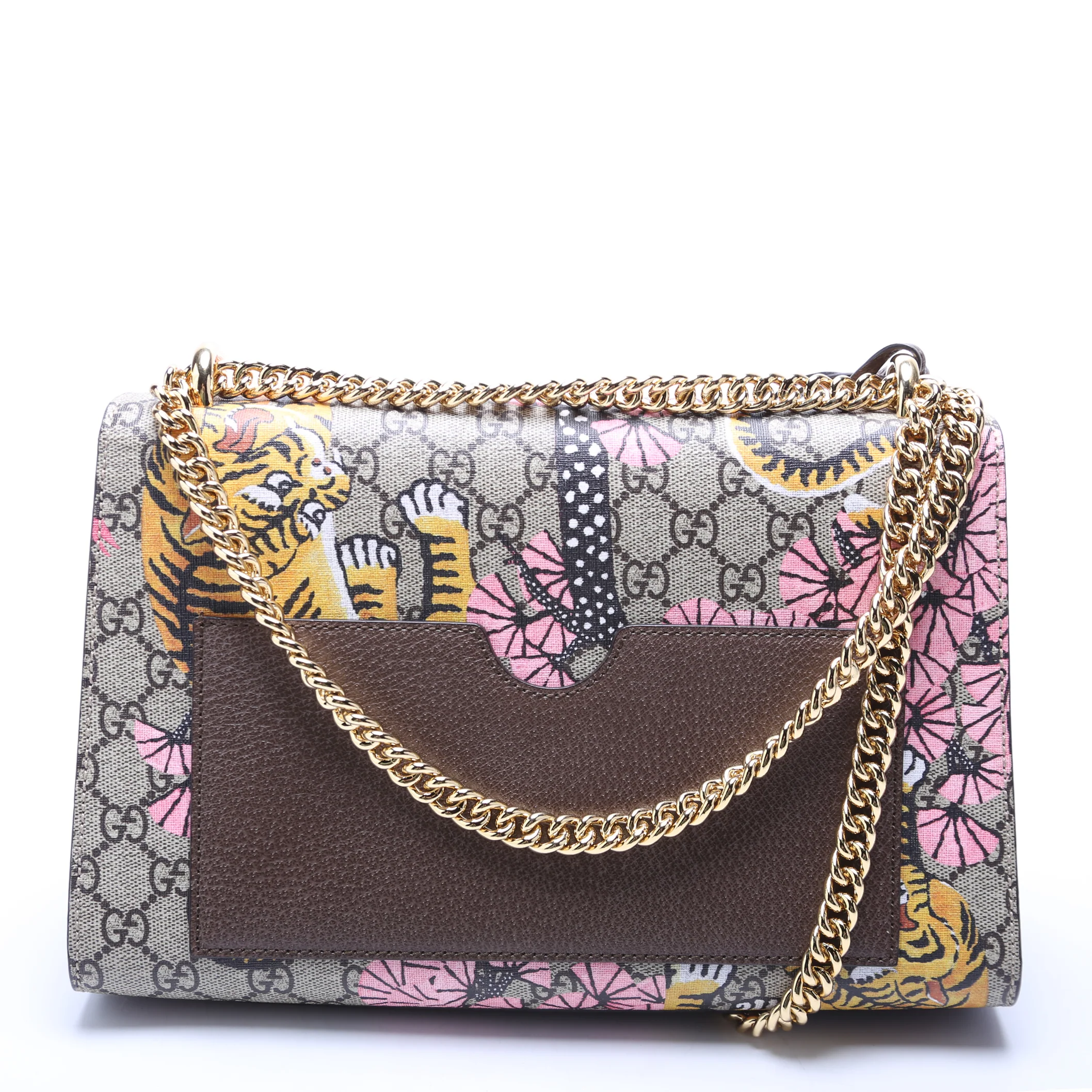 409486 Padlock GG Supreme Bengal Shoulder Medium Multicolor - Image 3