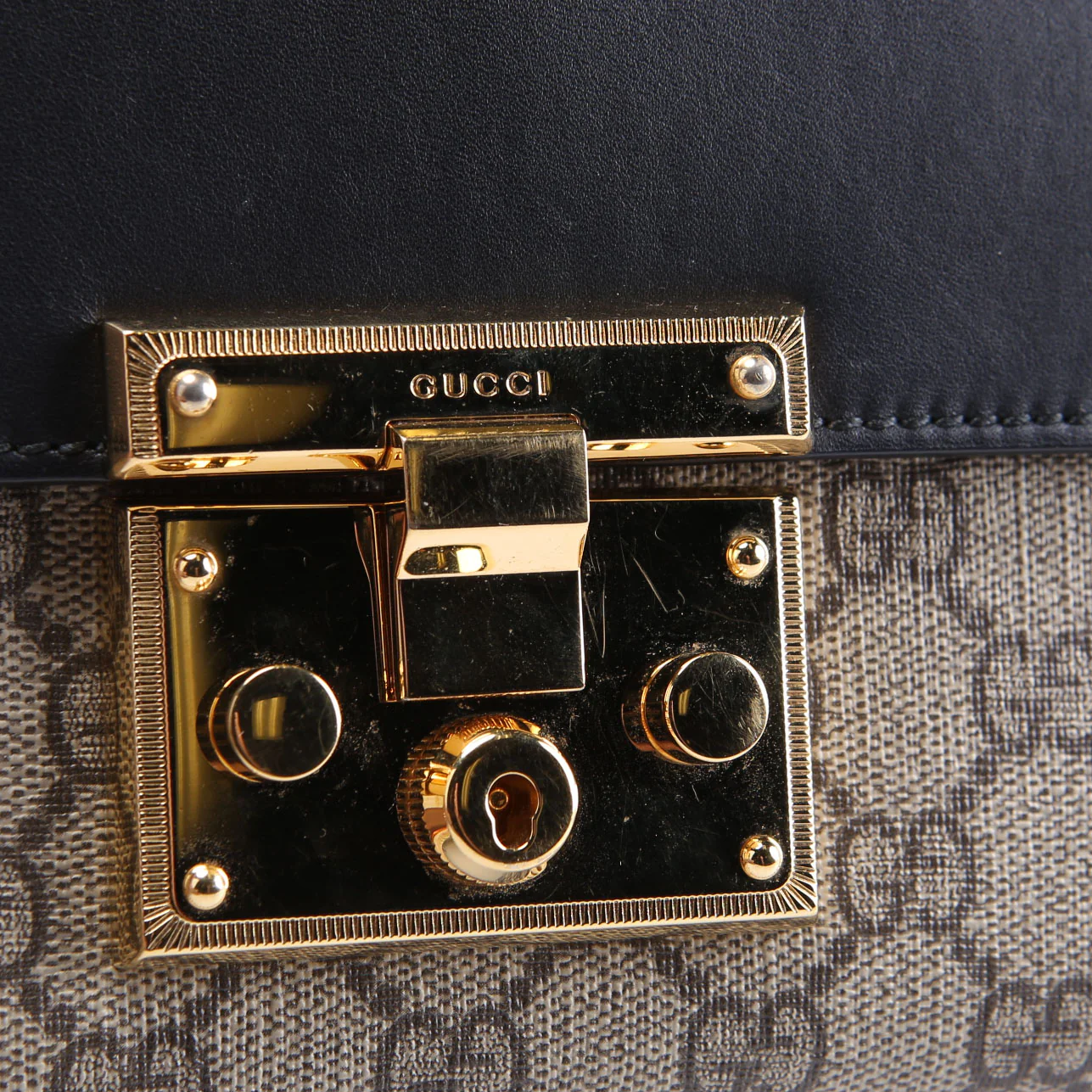 409487 Padlock GG Supreme Small Black - Image 9