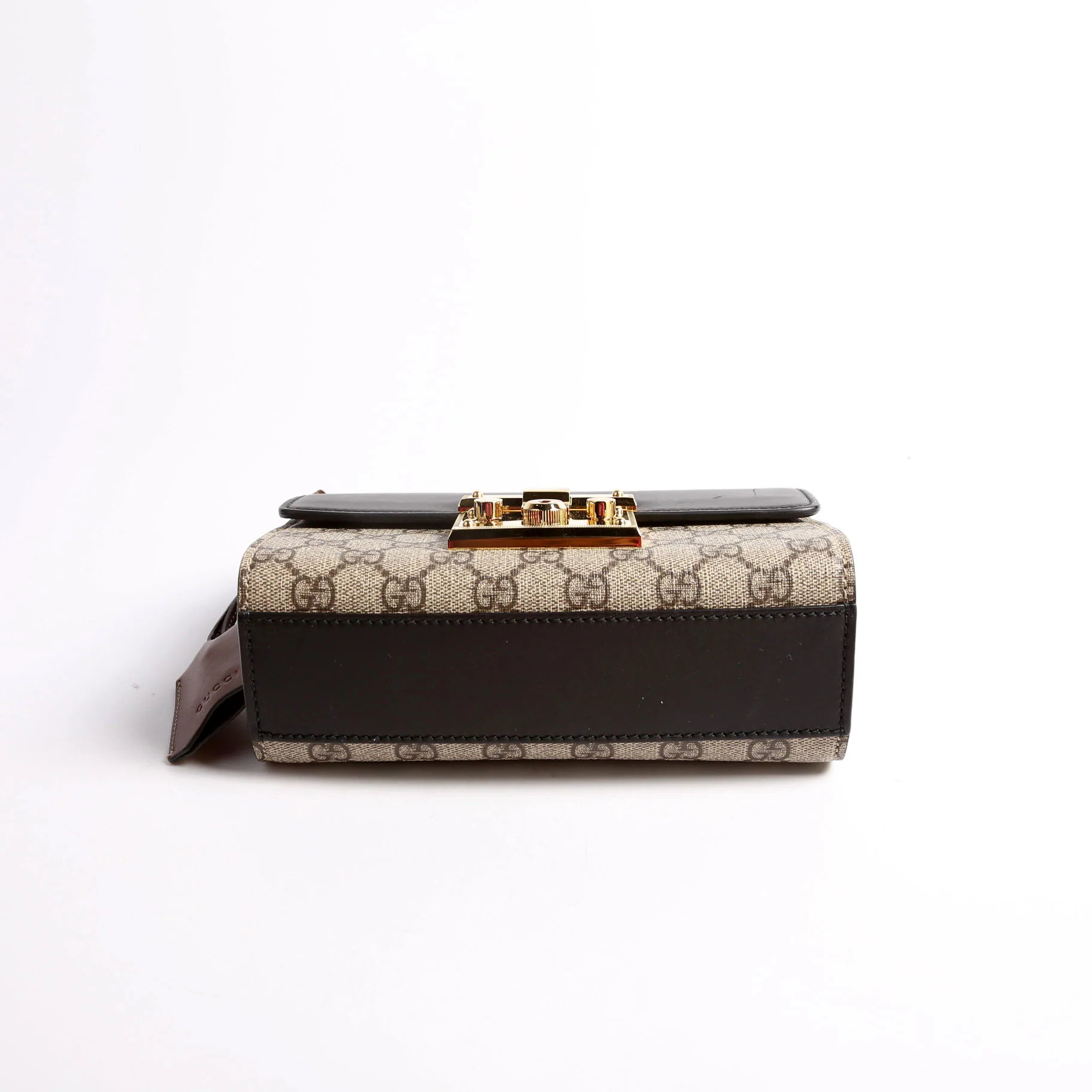 409487 Padlock GG Supreme Small Black/Brown - Image 3