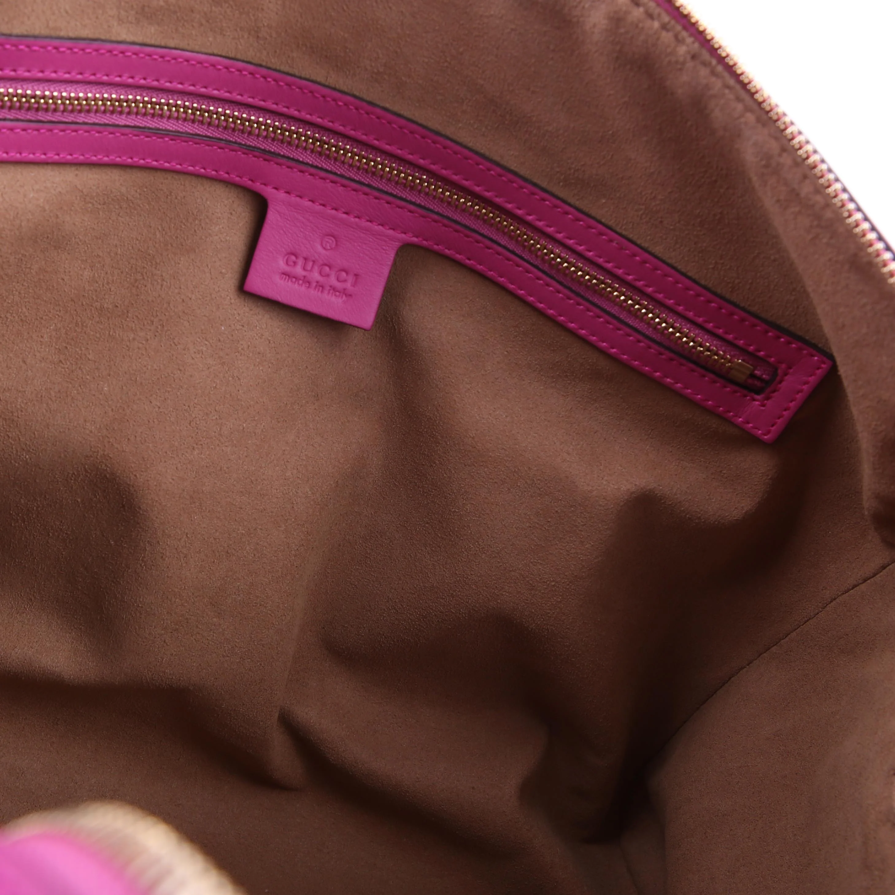 409527 GG Supreme Boston Bag Large Pink/Red - Image 10