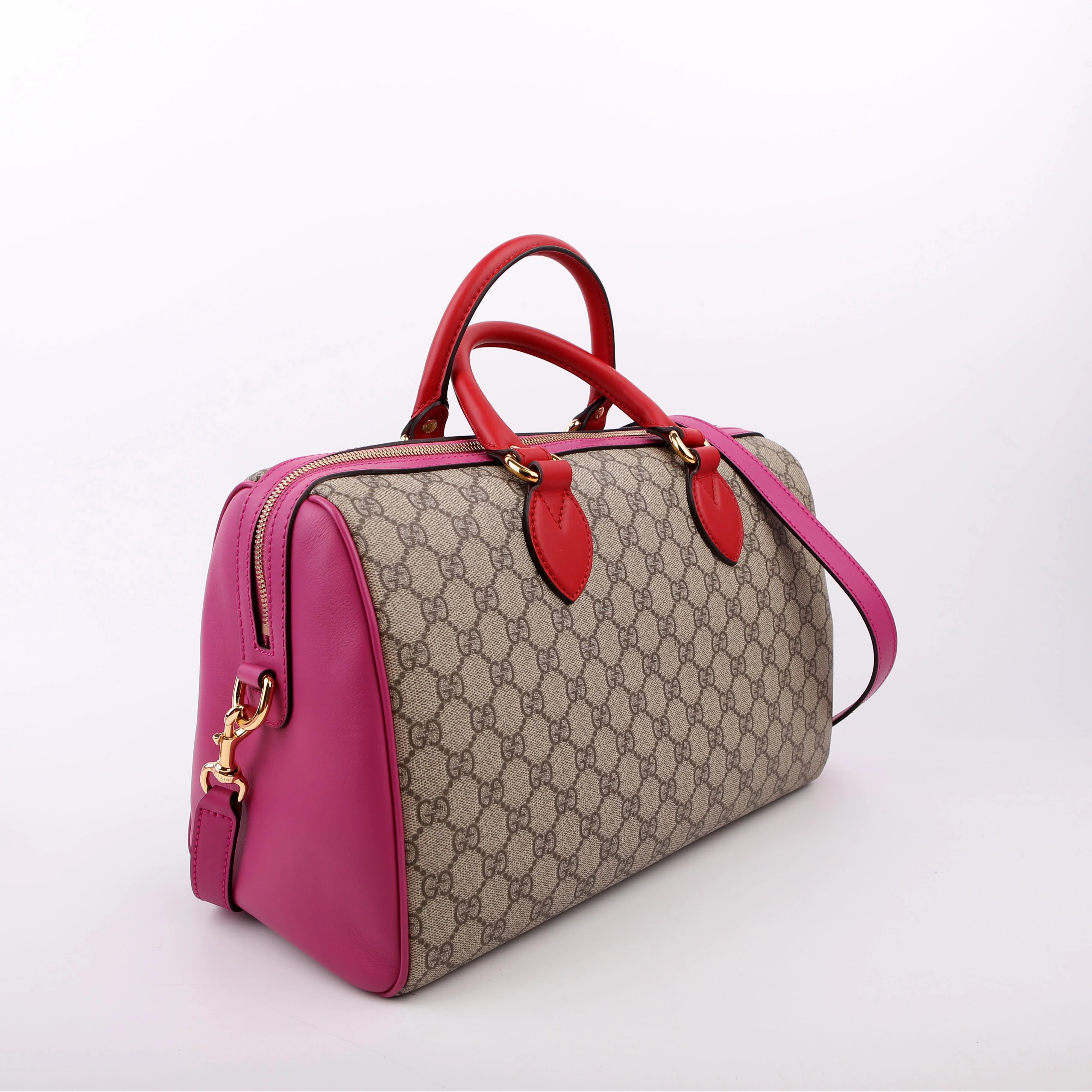 409527 GG Supreme Boston Bag Large Pink/Red - Image 2