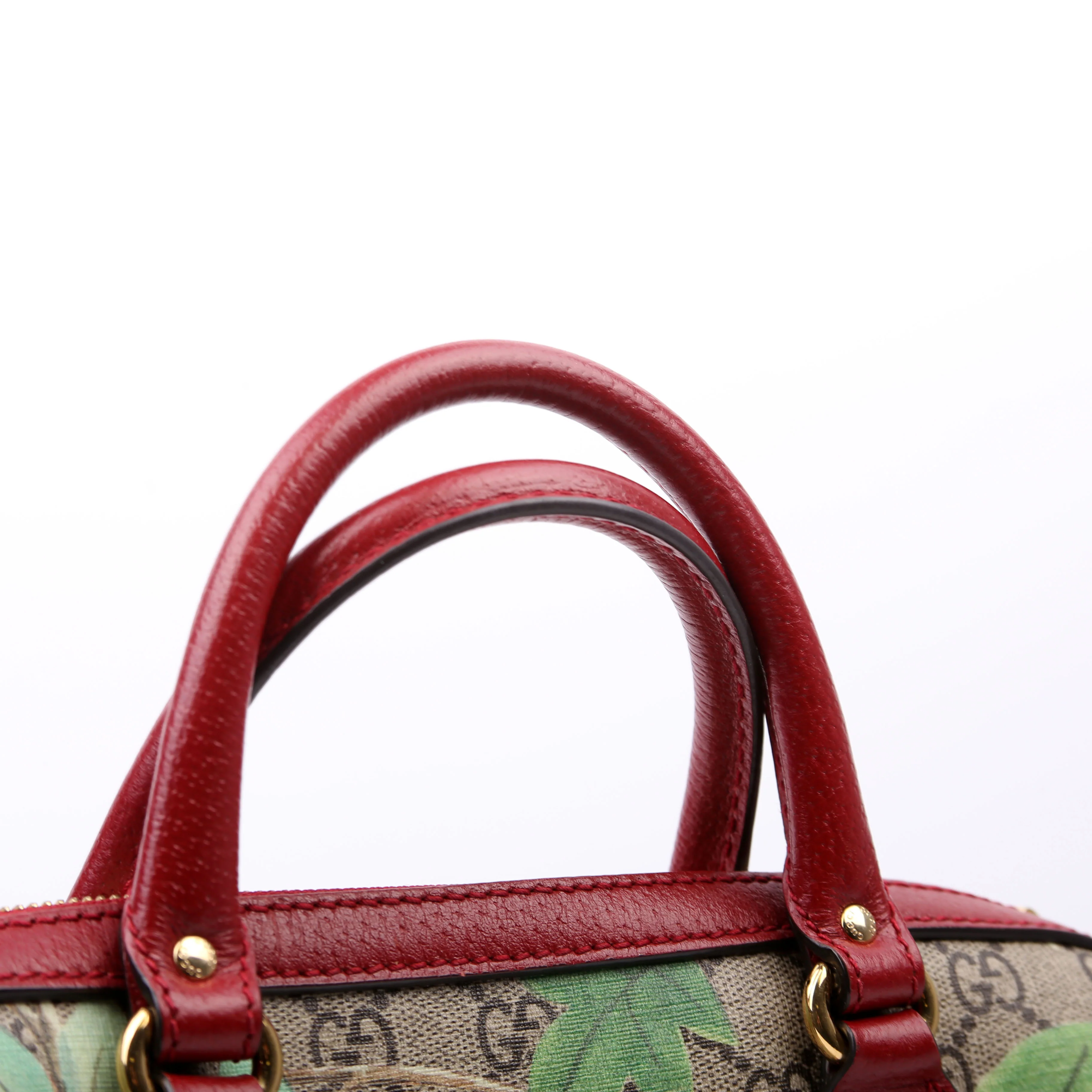 409529 GG Tian Boston Bag Small Red/Multicolor - Image 11