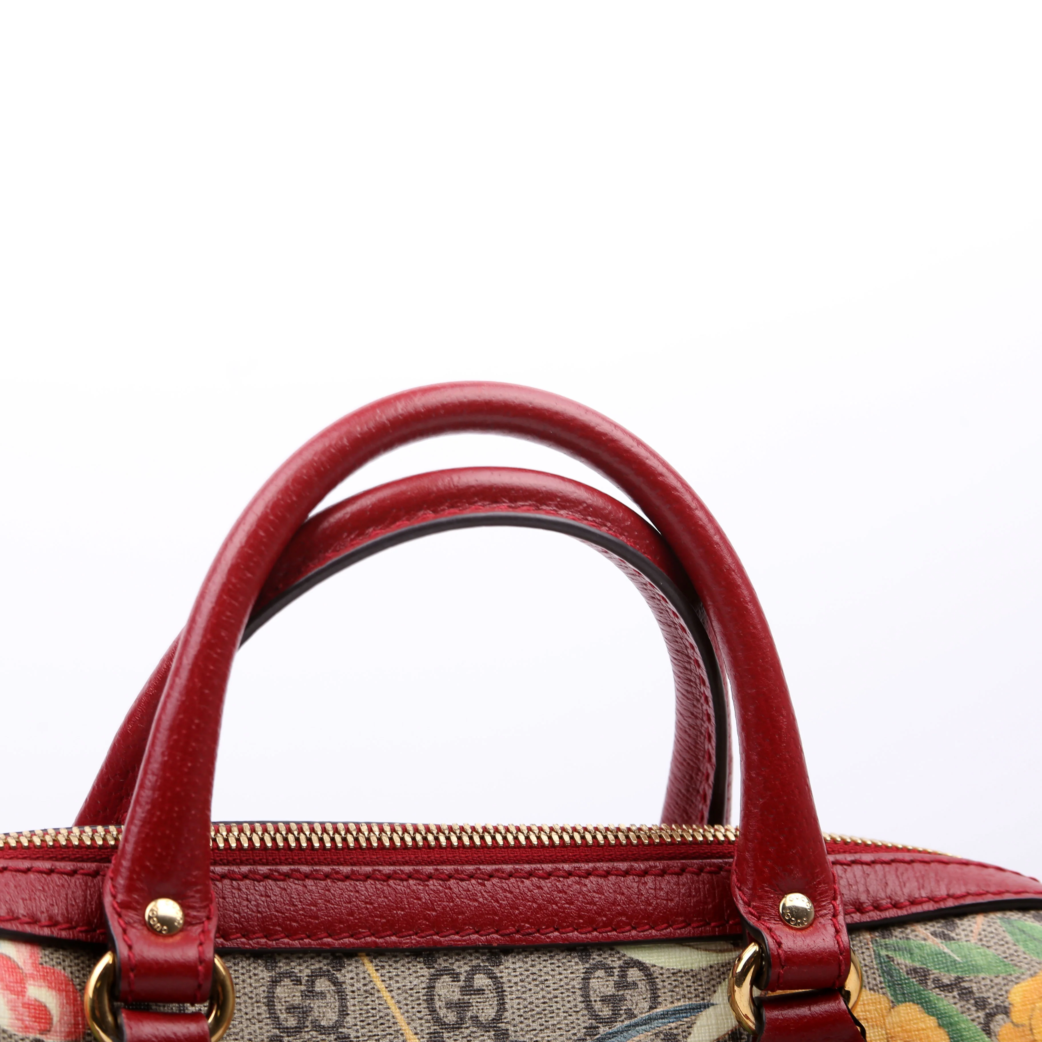 409529 GG Tian Boston Bag Small Red/Multicolor - Image 12