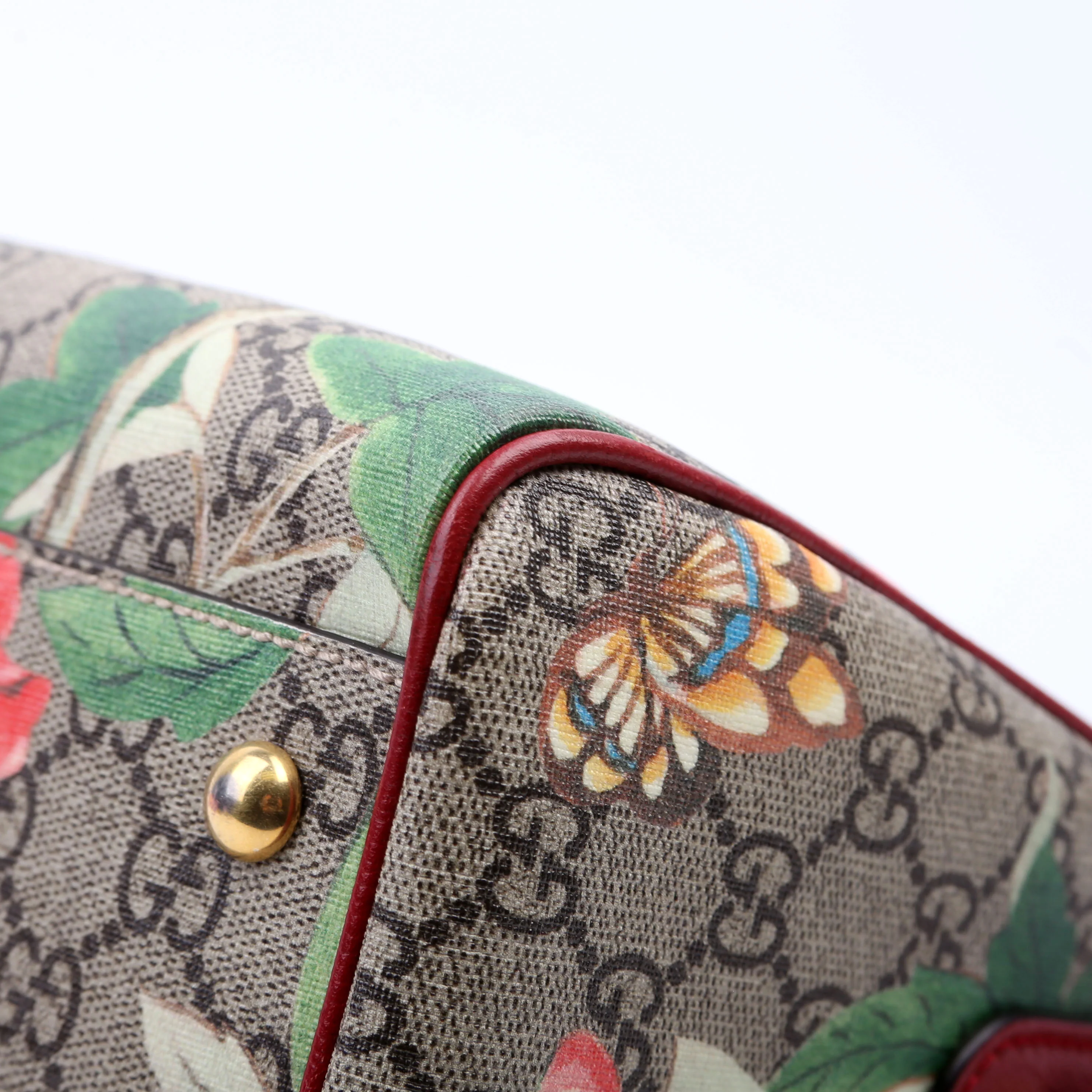 409529 GG Tian Boston Bag Small Red/Multicolor - Image 8