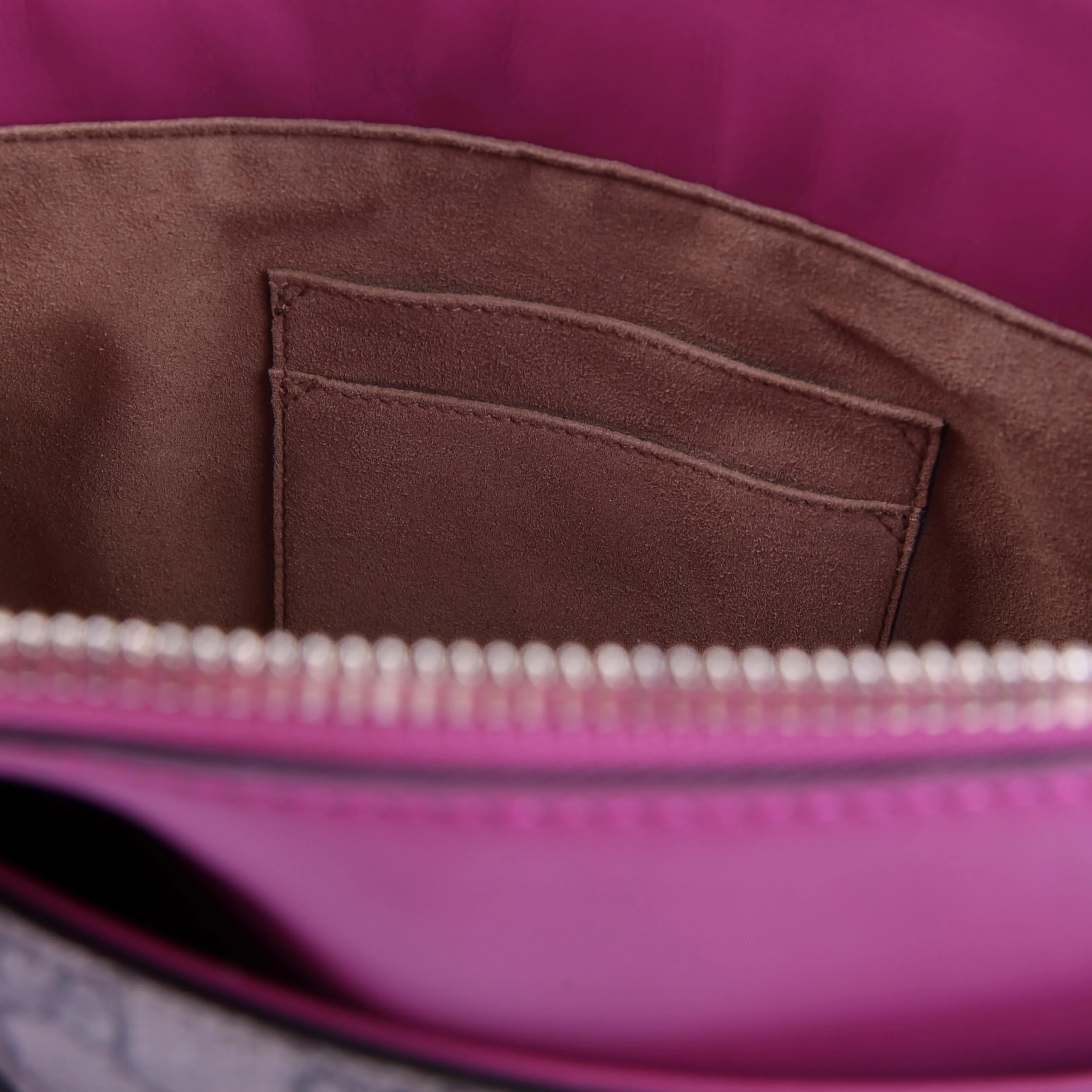 409534 GG Supreme Small Zip Tote Pink/Red - Image 10
