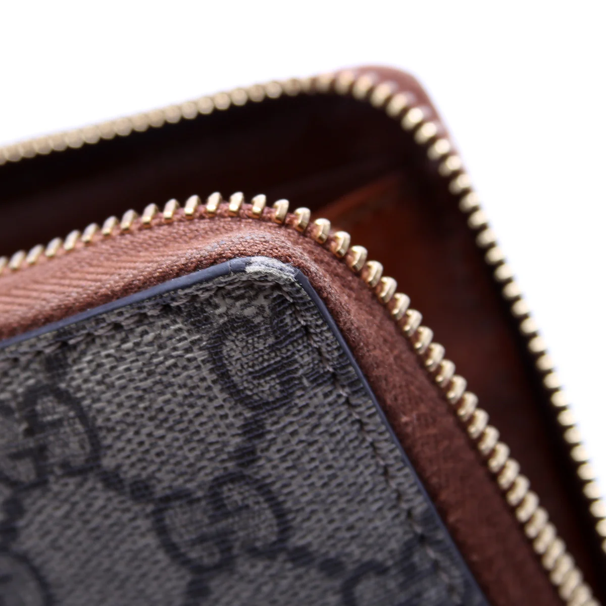 410102 GG Supreme Calfskin Zip Around Wallet Brown - Image 8