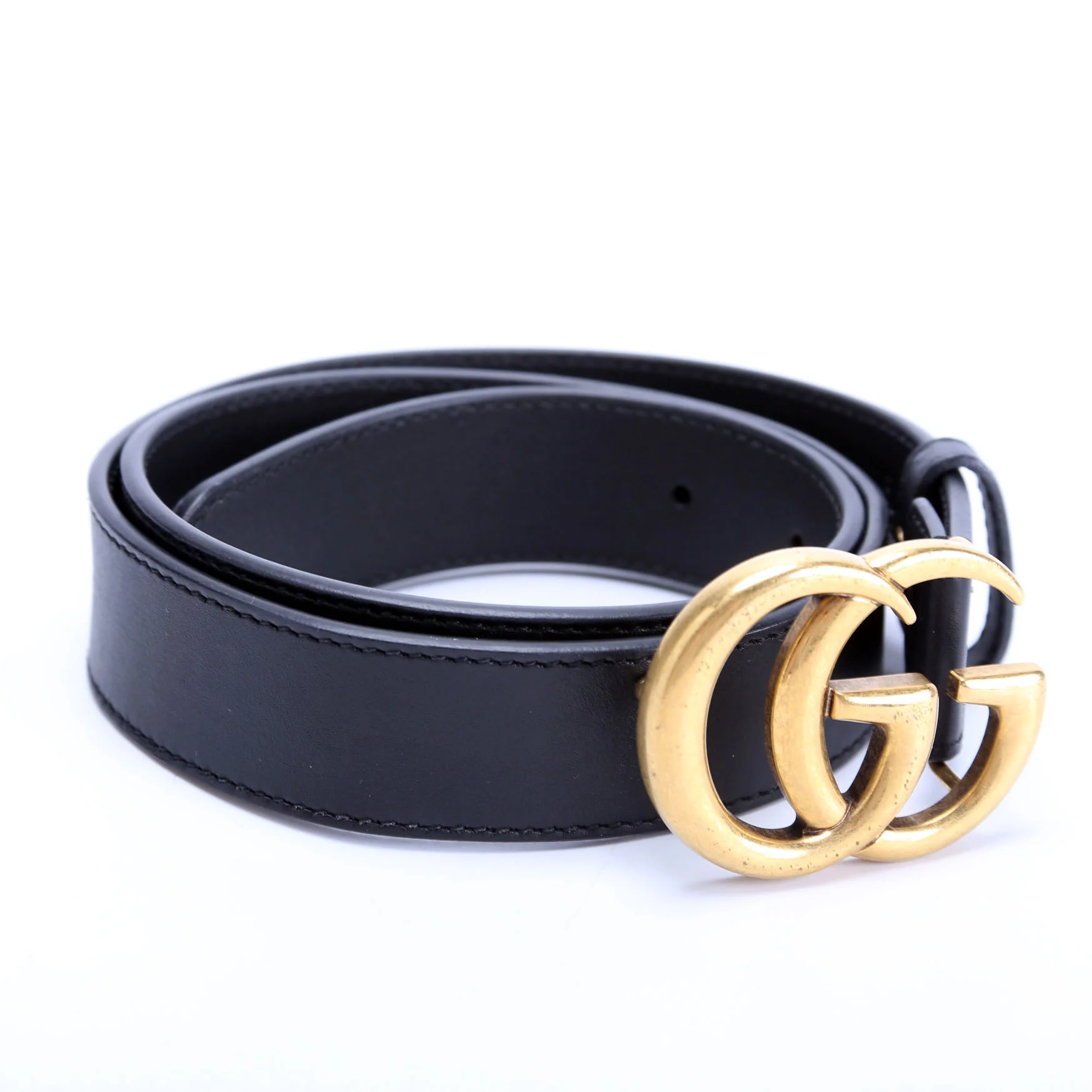 414516 GG Marmont Belt Size 75/30 Black - Image 2