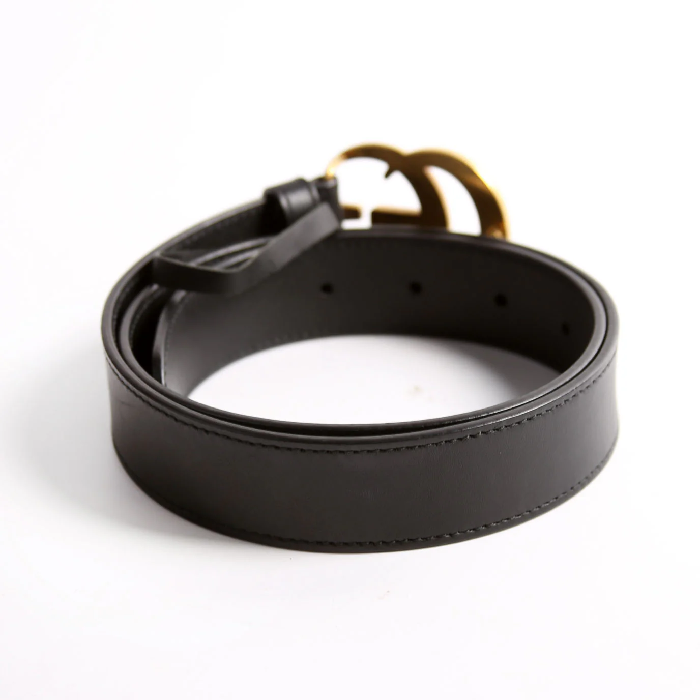 414516 GG Marmont Belt Size 75/30 Black - Image 3