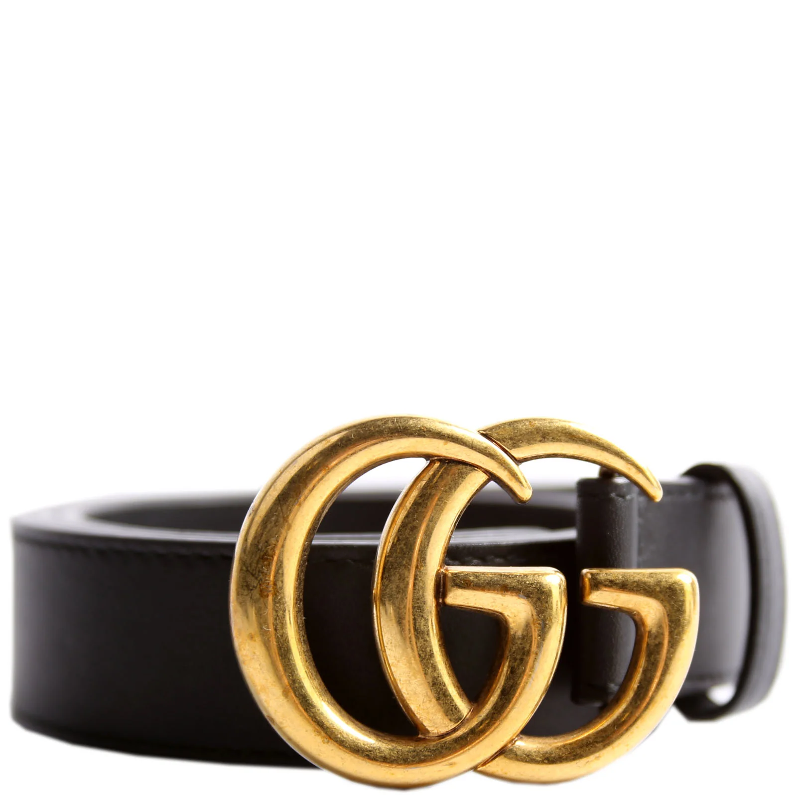 414516 GG Marmont Belt Size 75/30 Black